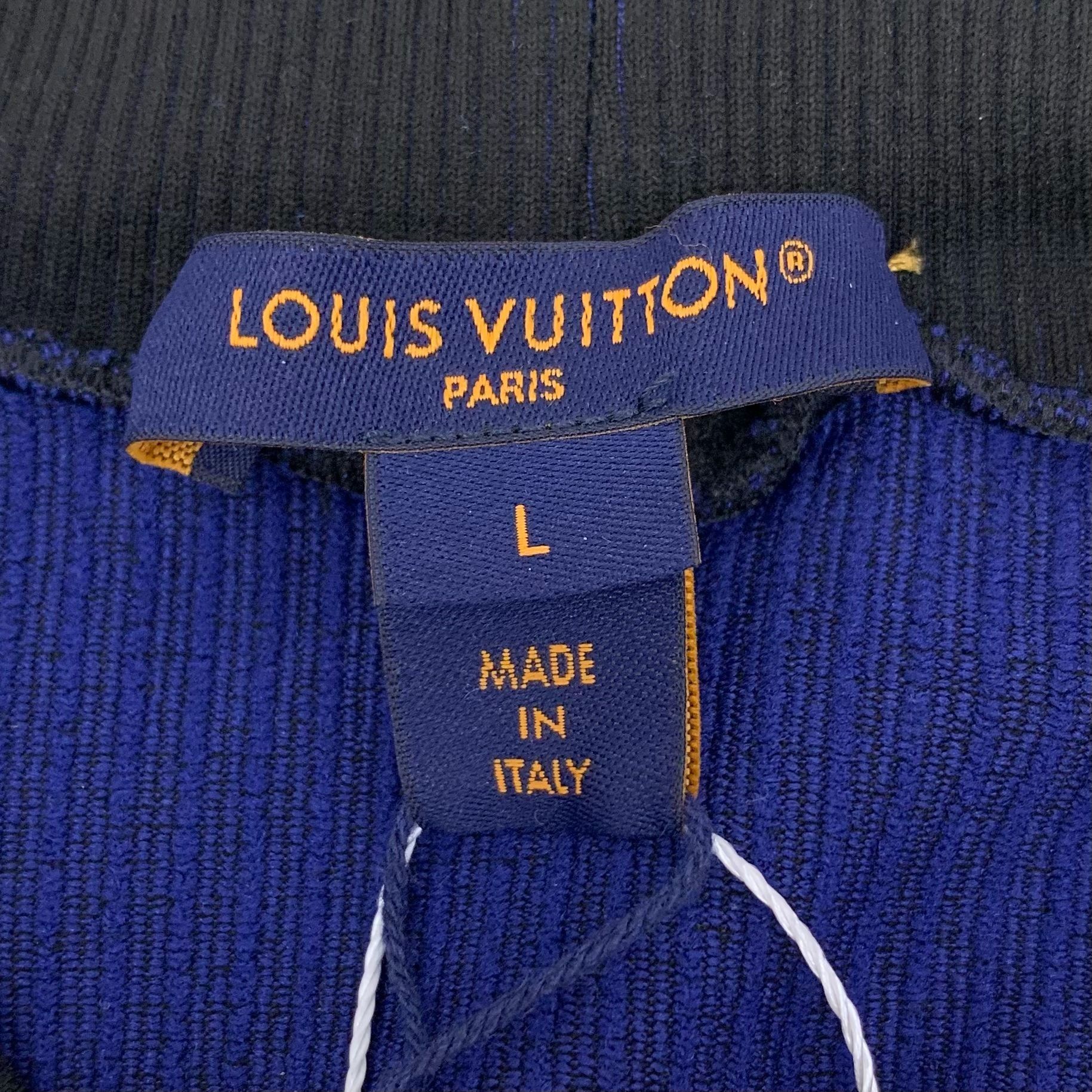 Louis Vuitton LOUIS VUITTON Black & Blue Checkered Long Sleeve Knit Mini D Size L / US 10 / IT 46 - 2 Thumbnail