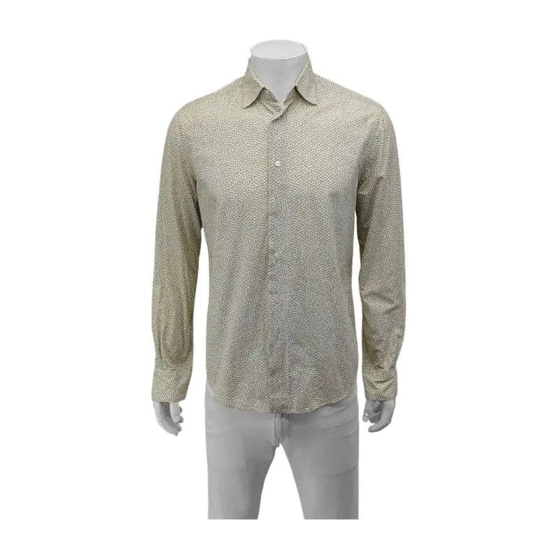 Louis Vuitton Spring Beige Cotton Long Sleeve Shirt 0089
