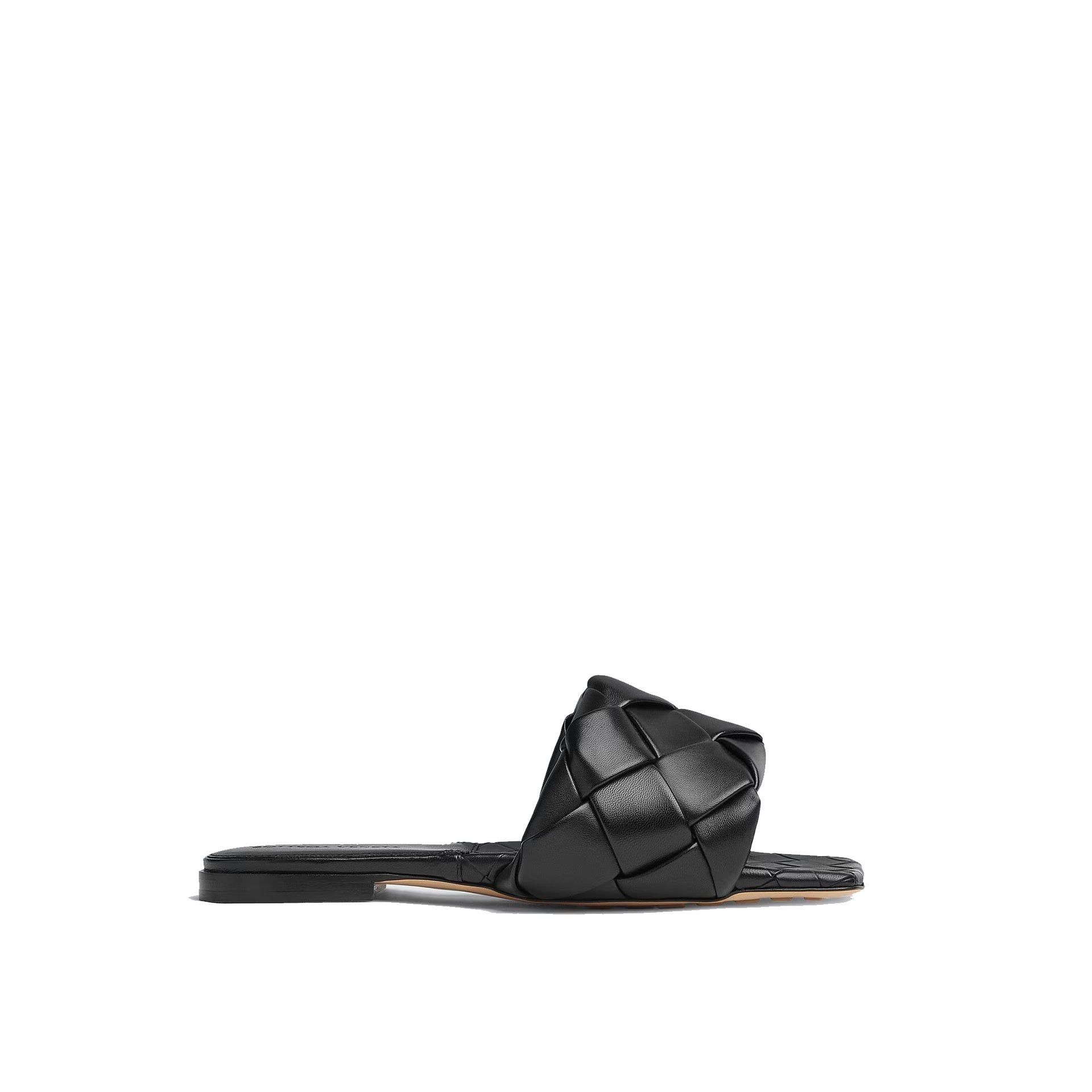 BOTTEGA VENETA Intrecciato leather flat sandals