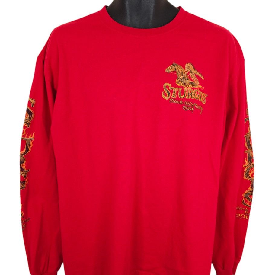 Other Sturgis T Shirt Mens Size XL Red 2014 Black Hills Rally Size US XL / EU 56 / 4 - 2 Thumbnail