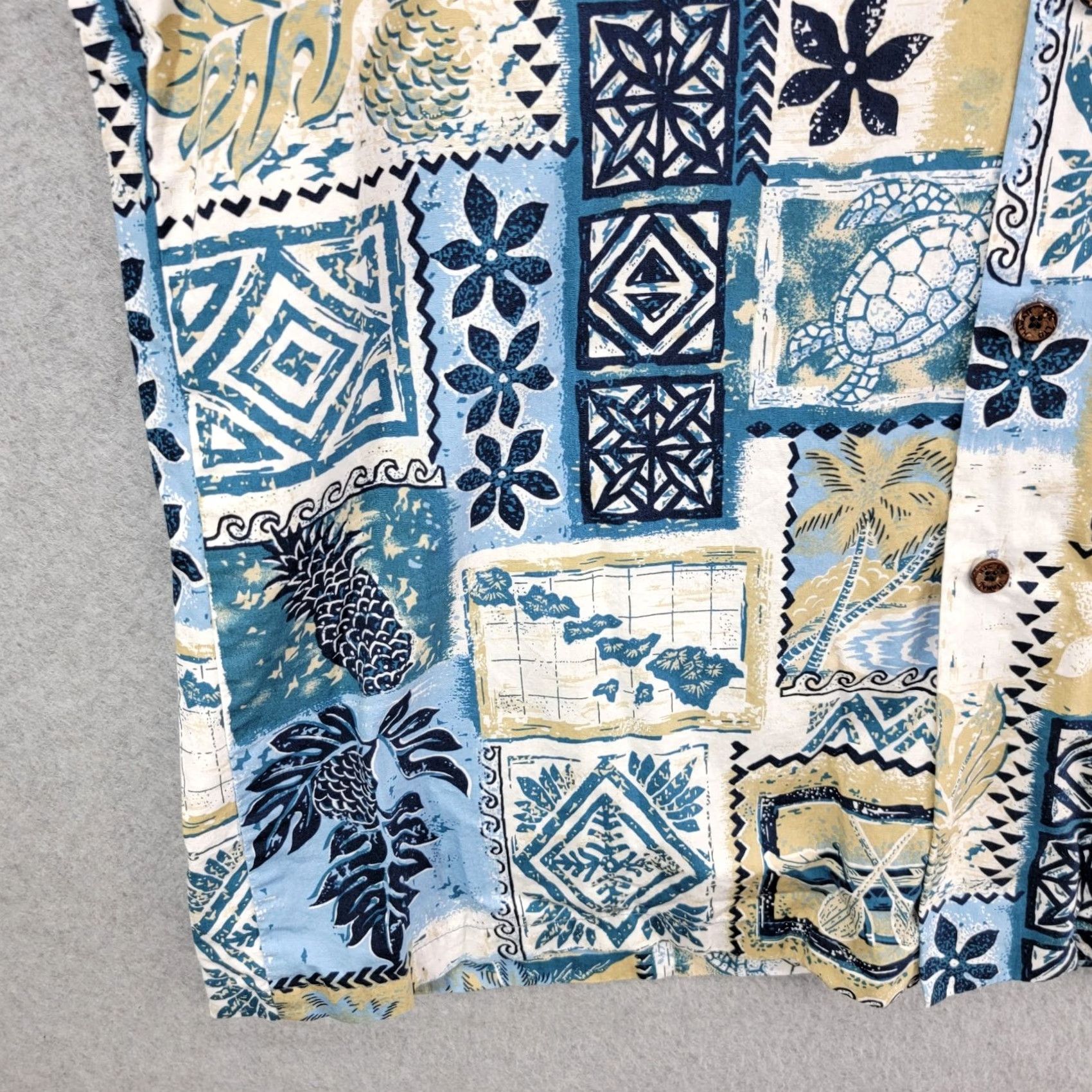 Vintage RJC Vintage Hawaiian Shirt Blue Men's L turtle Size US L / EU 52-54 / 3 - 5 Thumbnail