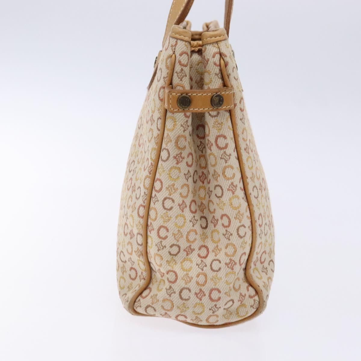 Celine CELINE C Macadam Canvas Hand Bag Beige Size ONE SIZE - 4 Thumbnail