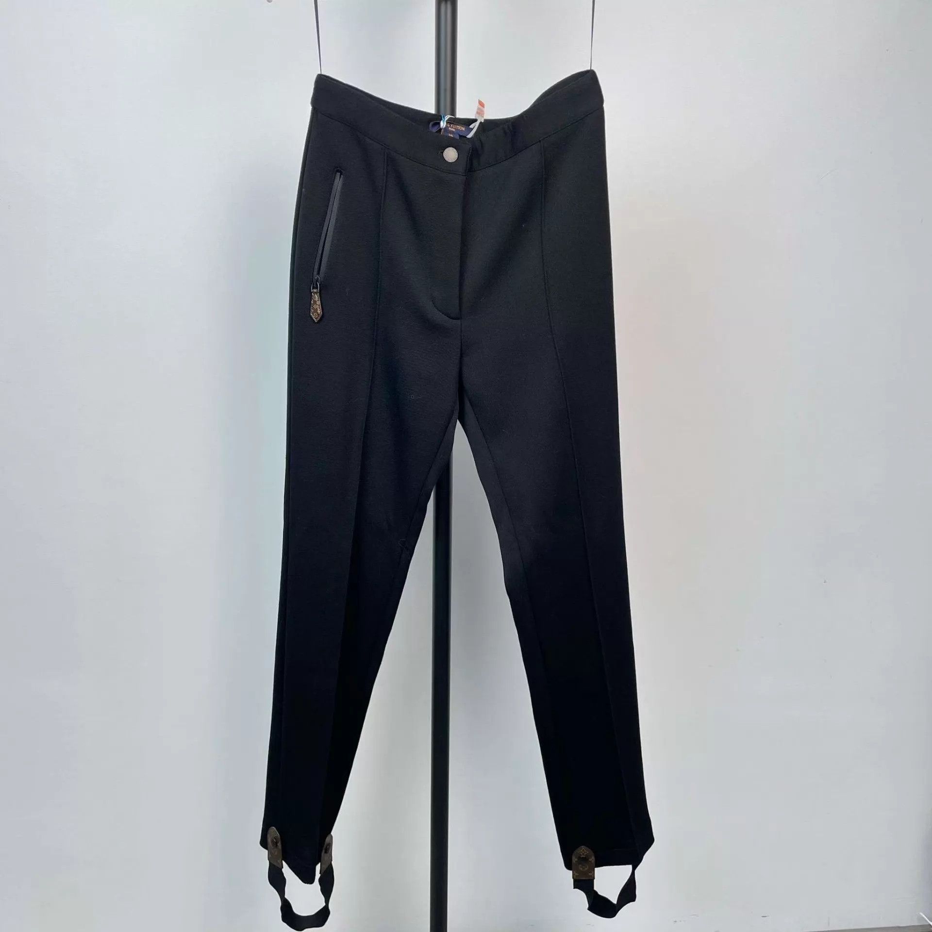 Louis Vuitton LV Black Cotton Pants 36 Size 26" / US 2 / IT 38 - 1 Thumbnail