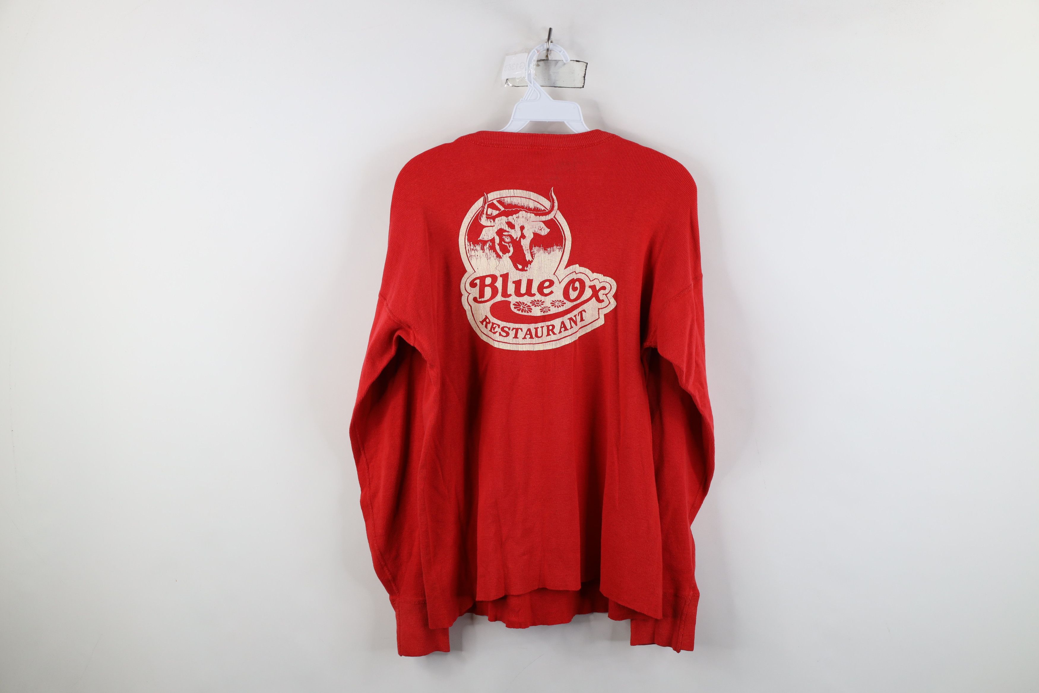 Vintage Vintage 70s Restaurant Thermal Ribbed Knit Henley T-Shirt Size US XL / EU 56 / 4 - 11 Thumbnail