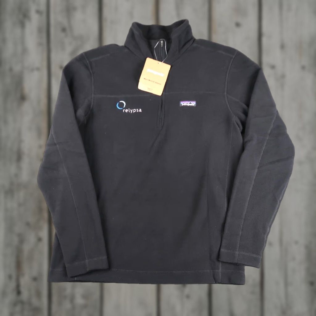 Patagonia Patagonia Men’s Fleece Pullover 1/4 Zip Mock Neck Black M NWT Sweater Active Outdoor Size US M / EU 48-50 / 2 - 1 Thumbnail