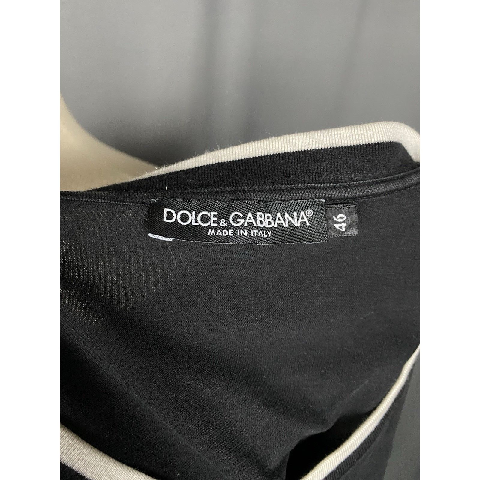 Dolce & Gabbana Dolce&Gabbana Heritage Big Logo Men's Black T-Shirt Size 46 Size US S / EU 44-46 / 1 - 9 Thumbnail