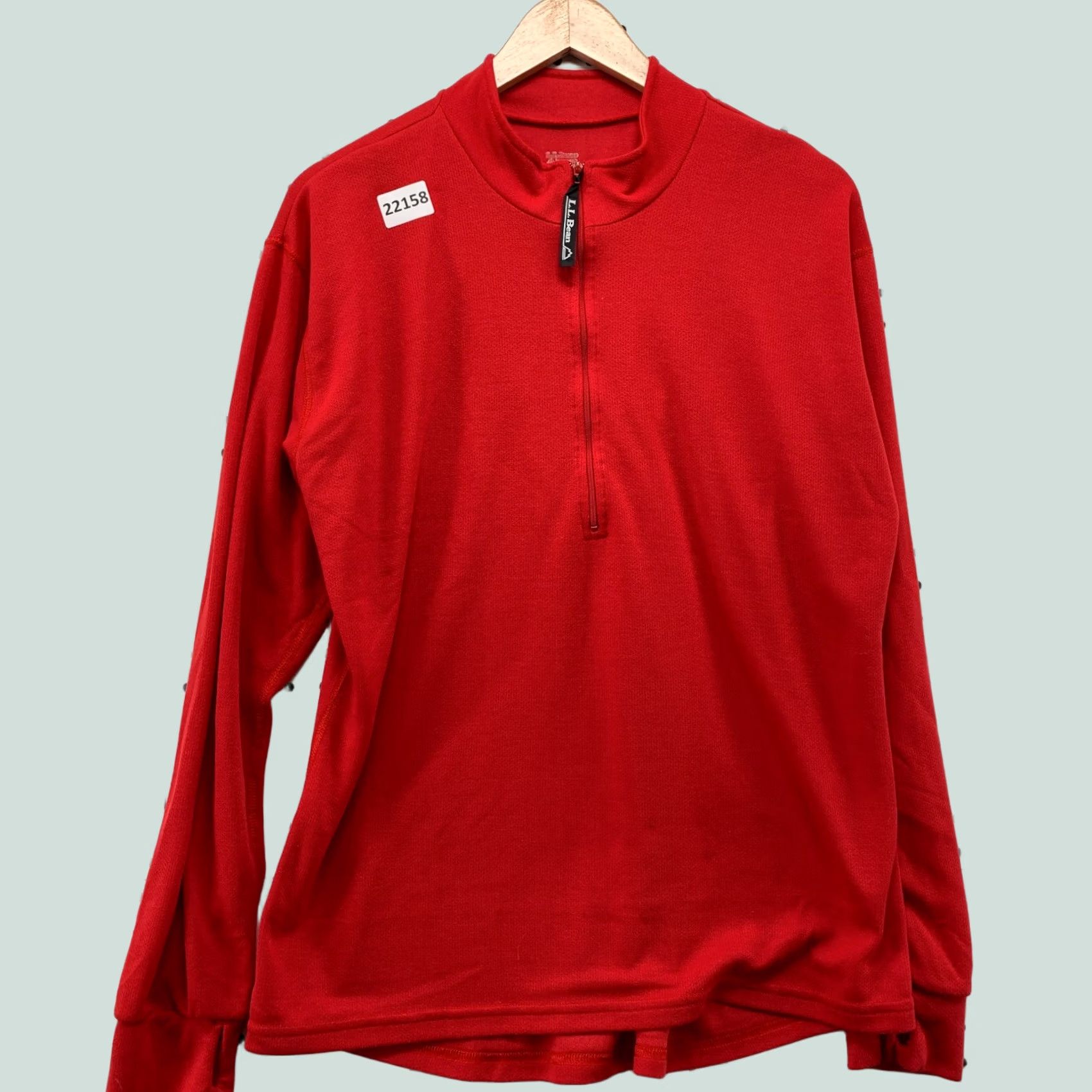 Vintage LL Bean Pullover Red Lightweight Mens Large Long Sleeve Size US L / EU 52-54 / 3 - 1 Thumbnail