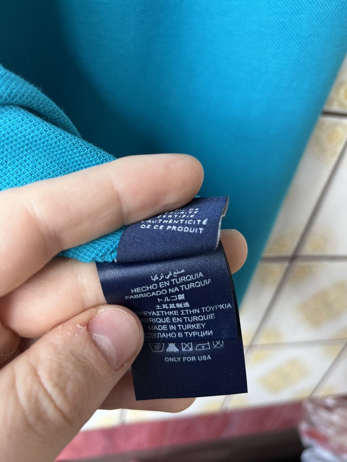 Vilebrequin Vilebrequin Aqua Blue polo Size US L / EU 52-54 / 3 - 7 Thumbnail