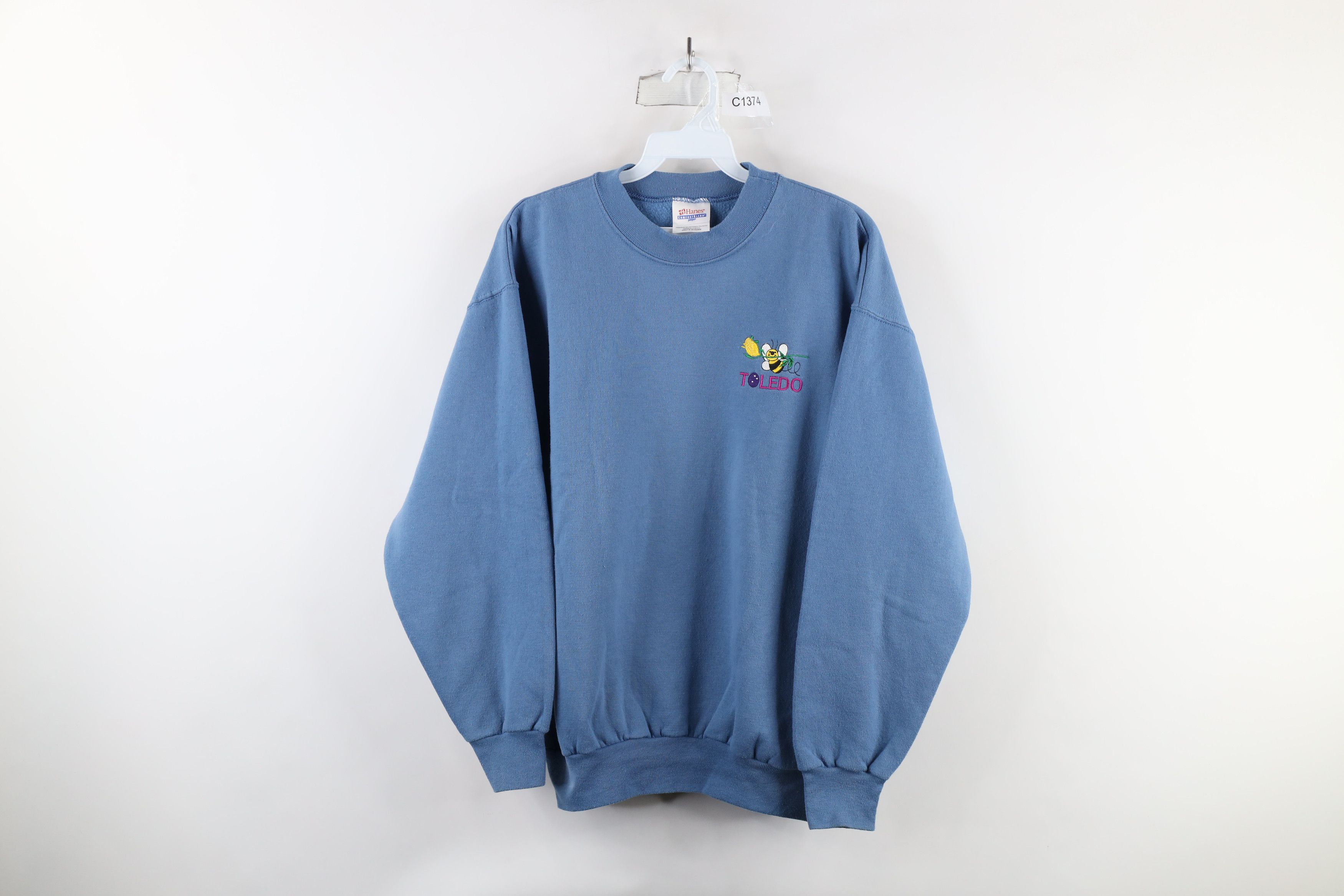 Vintage Vintage 90s Streetwear Out Toledo Bee Flower Sweatshirt Size M / US 6-8 / IT 42-44 - 1 Thumbnail