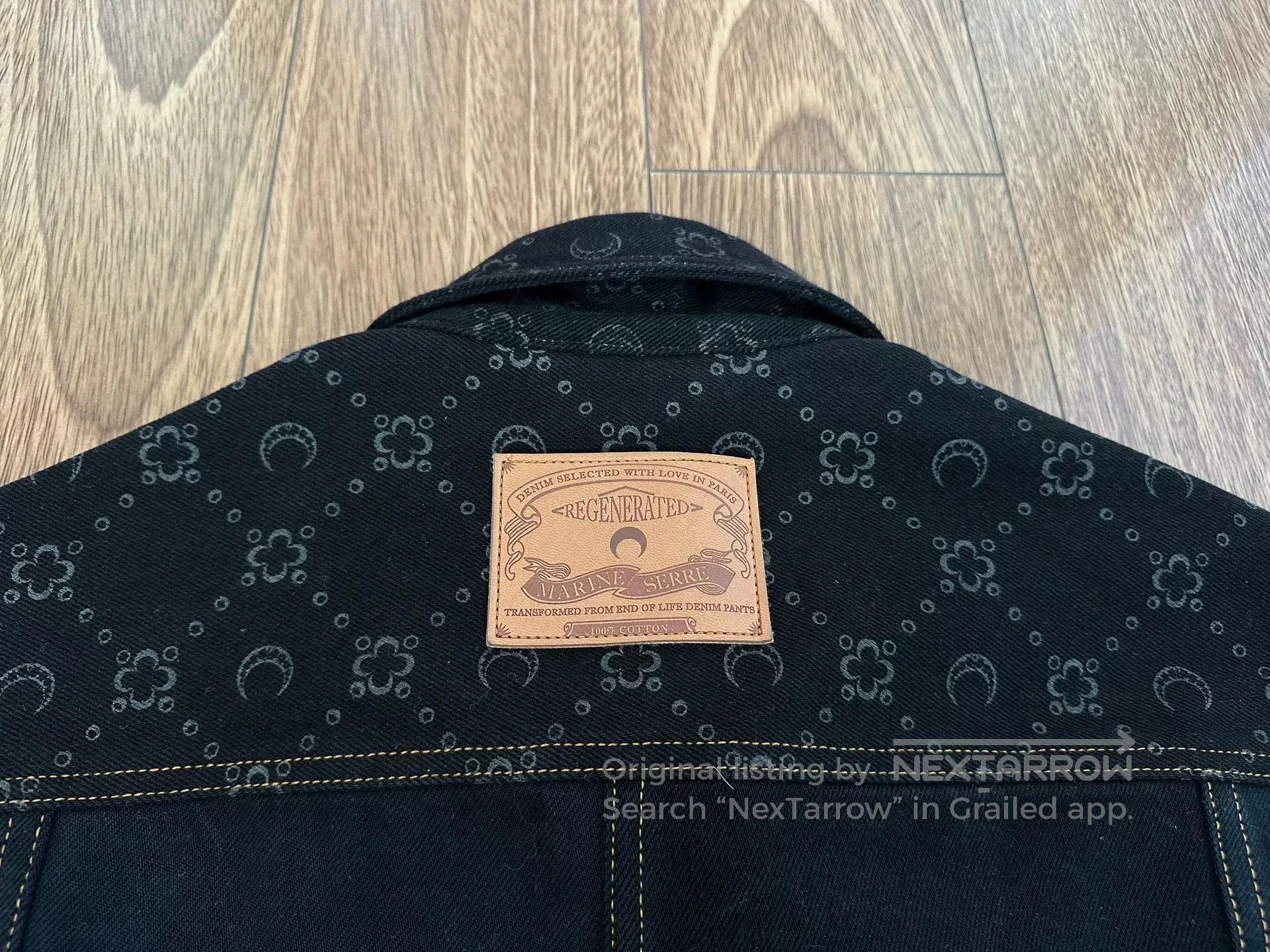 Marine Serre marine serre moon jacquard denim jacket. Size US L / EU 52-54 / 3 - 4 Thumbnail