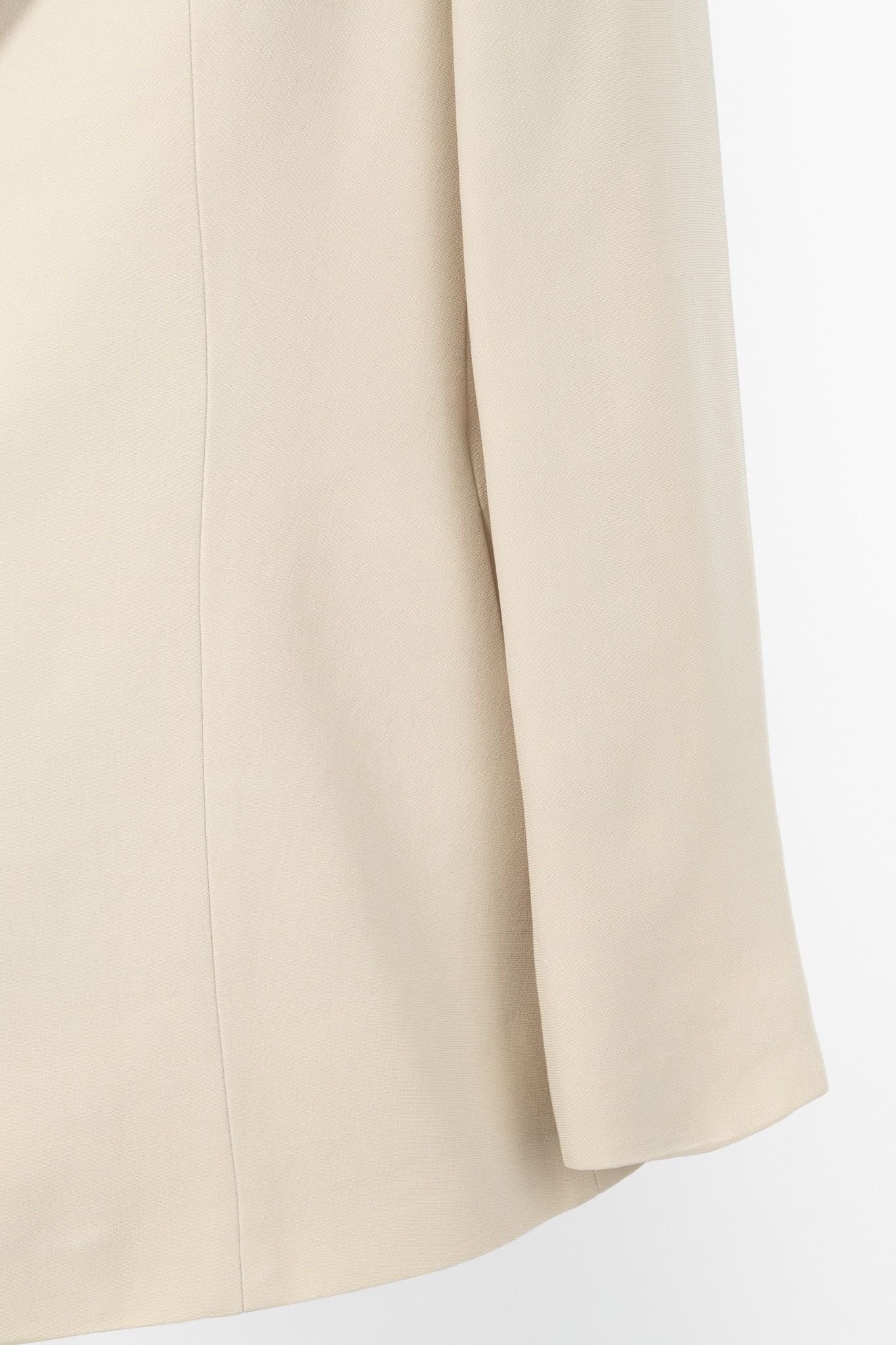 Max Mara Max Mara Beige Crepe Single-Breasted Blazer Size M / US 6-8 / IT 42-44 - 6 Thumbnail