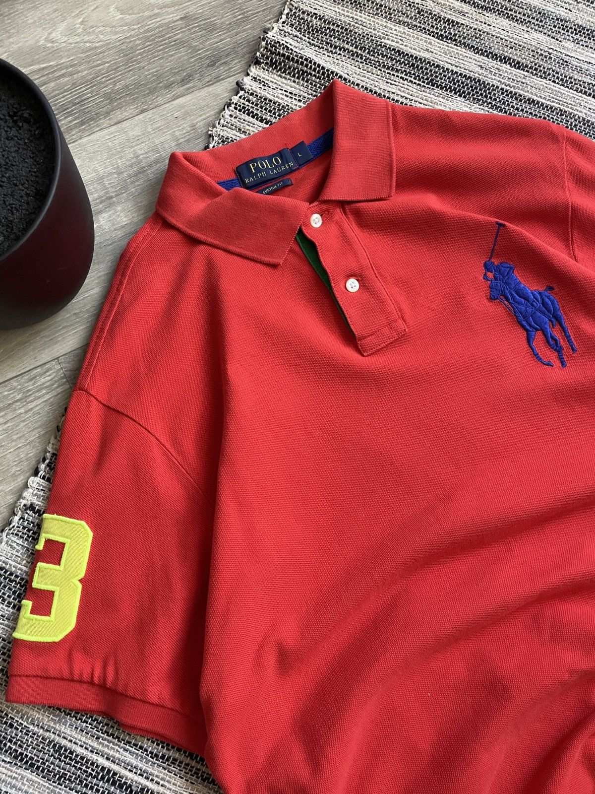 RRL Ralph Lauren 🐎 Polo Ralph Lauren 00s Vintage Collar Neck Polo T-Shirt L Size US L / EU 52-54 / 3 - 3 Thumbnail