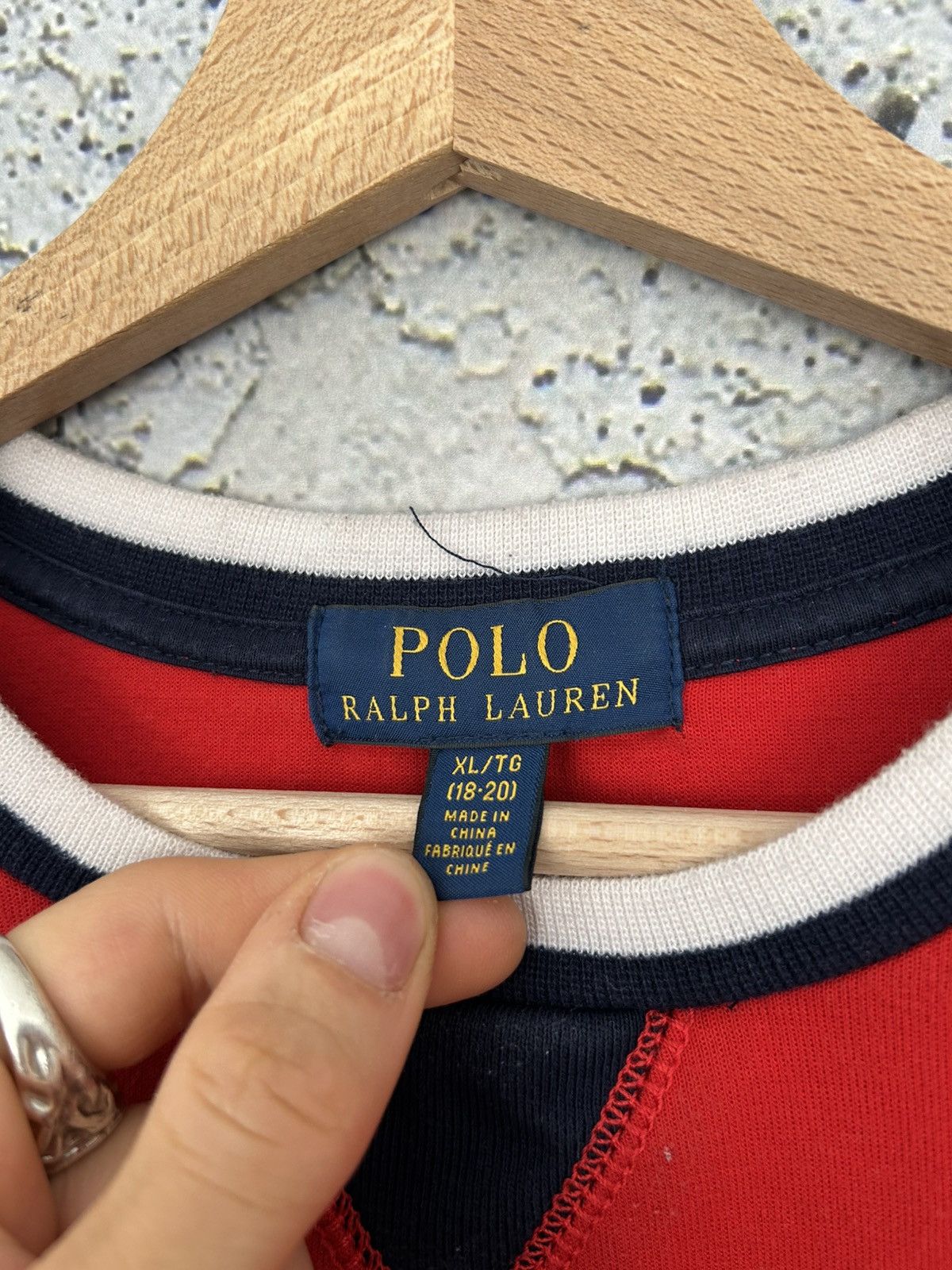 Polo Ralph Lauren Polo Ralph Lauren Red Sweatshirt Crewneck Streetwear Size US M / EU 48-50 / 2 - 5 Thumbnail