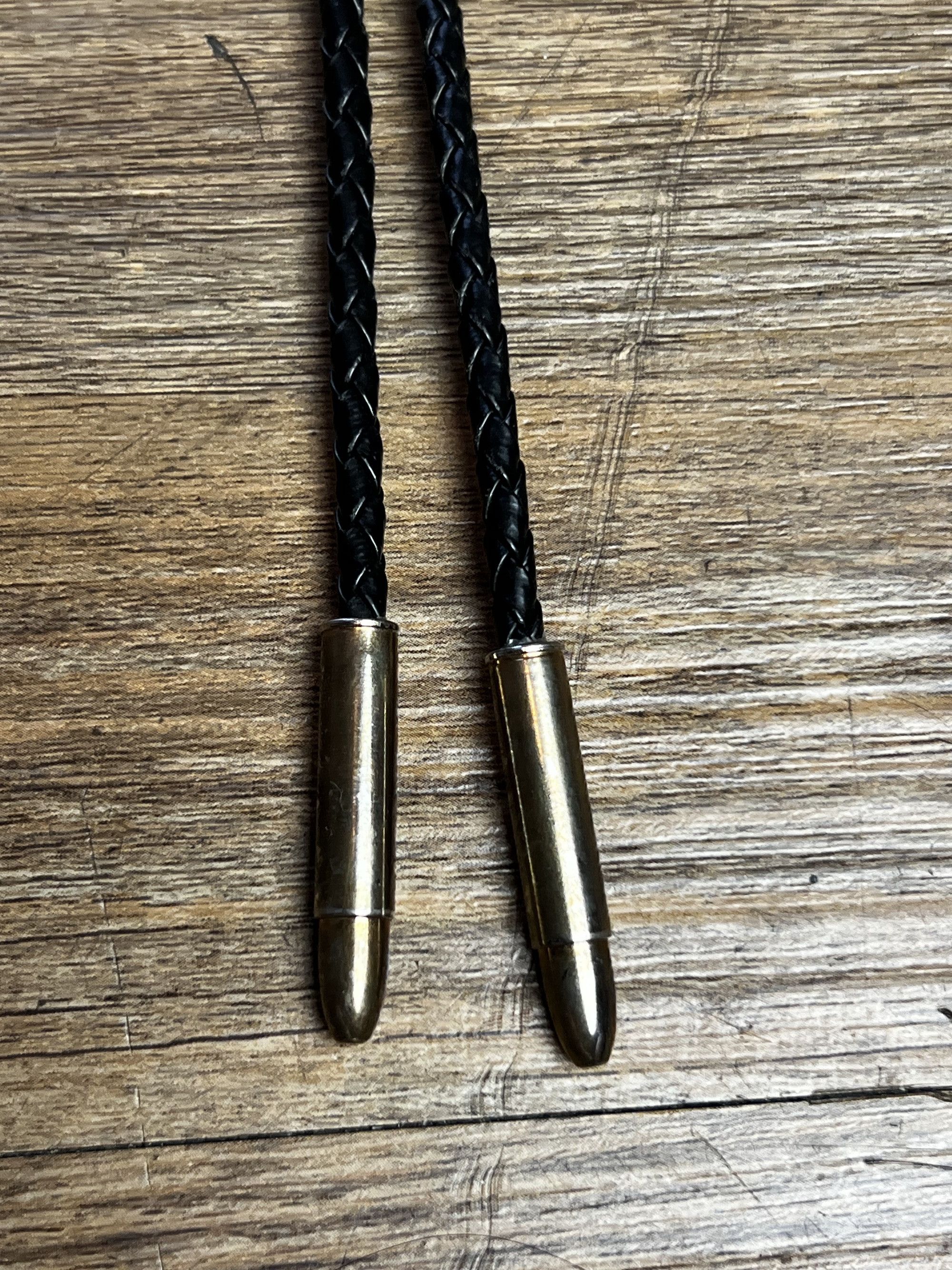 Vintage Vintage Tigers Eye Western Bolo Neck Tie with Bullet Tips Size ONE SIZE - 3 Thumbnail