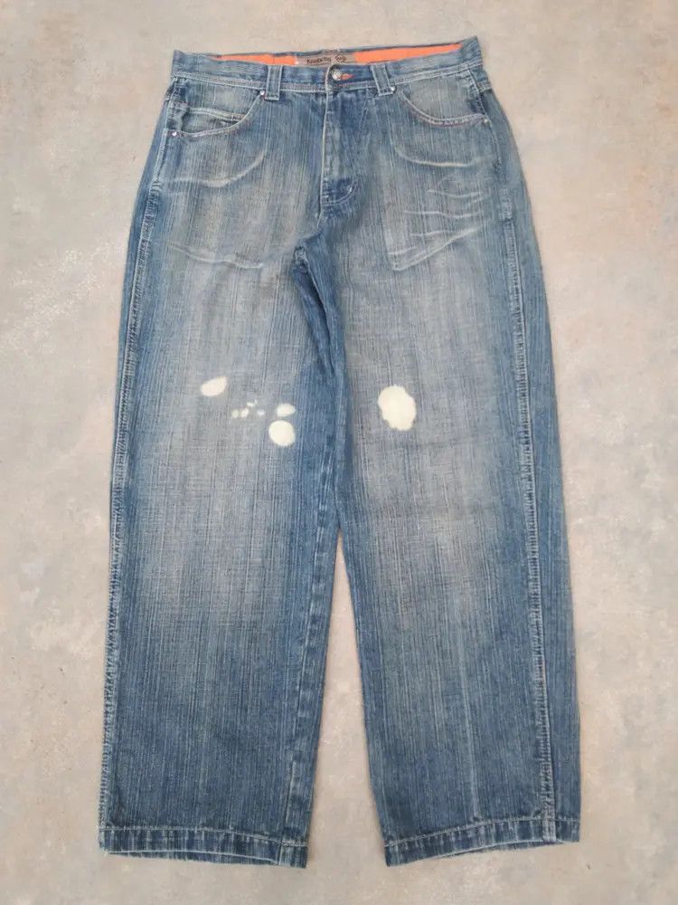 Jean Vintage Y2k Knobetta Baggy Jeans 34x30 Size US 34 / EU 50 - 1 Thumbnail