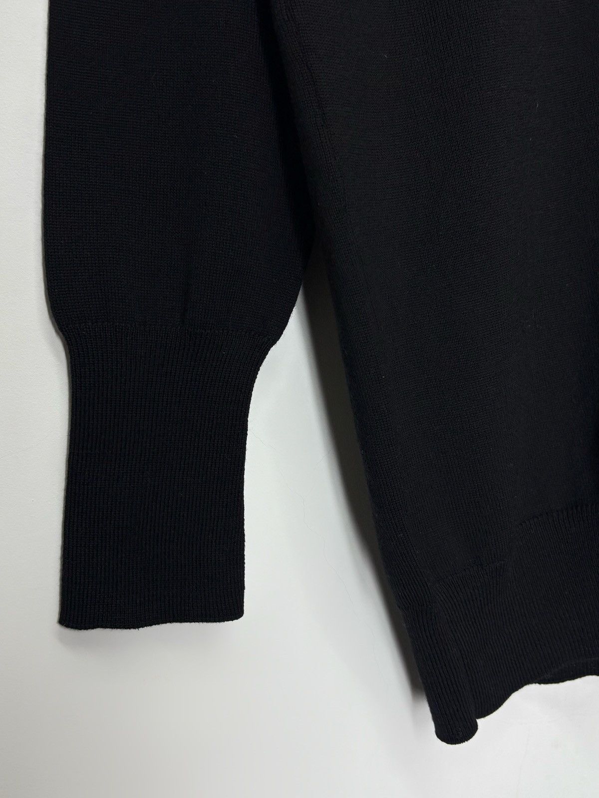Versace Versace Collection Back Medusa Knitted Sweater Black V-Neck Size US S / EU 44-46 / 1 - 7 Thumbnail