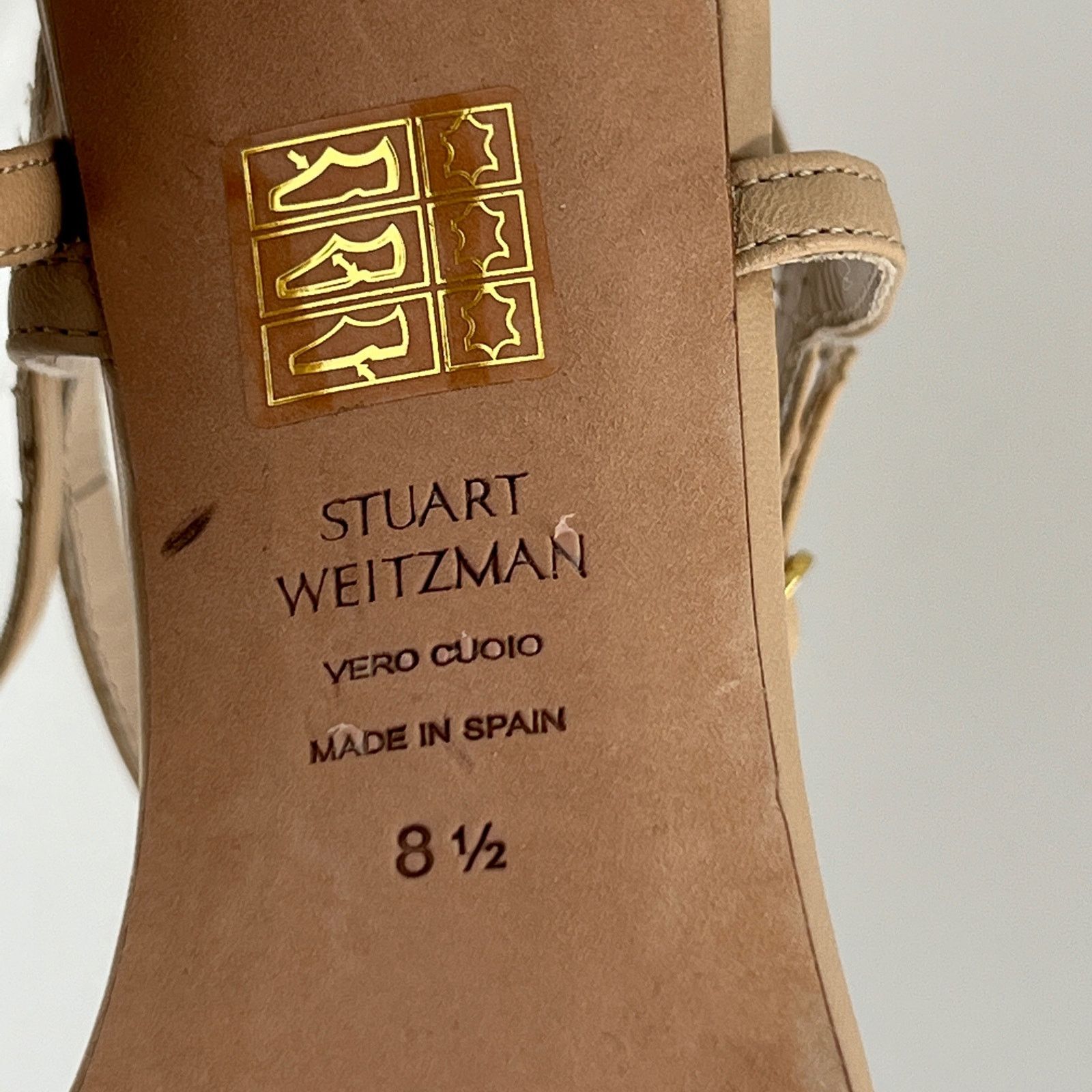 Stuart Weitzman Stuart Weitzman Gloria 80 Nude Stiletto Heels Size US 8.5 / IT 38.5 - 6 Thumbnail