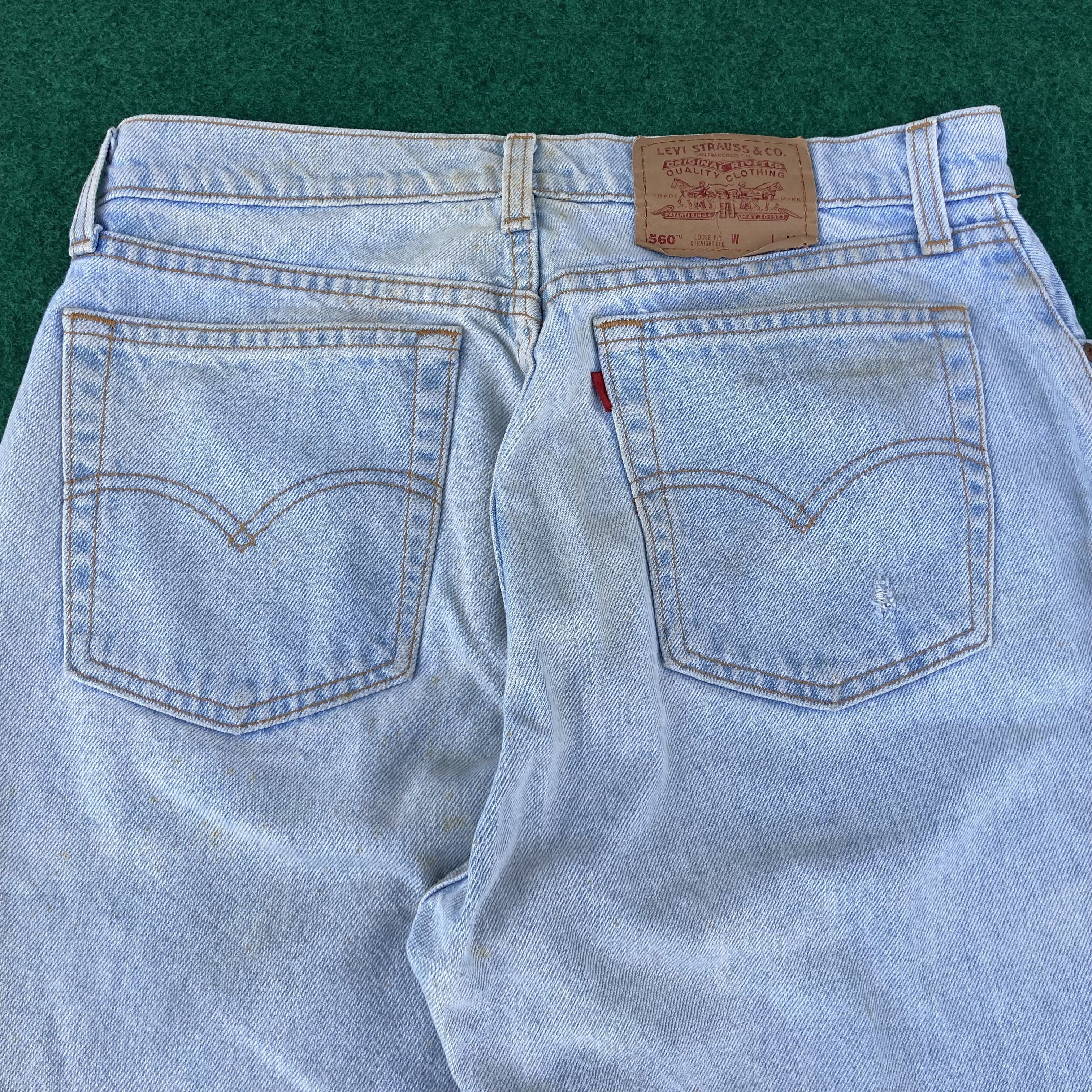 Levi's × Vintage Vtg Levis 560 Loose Fit Straight Leg 90s Jeans Size US 31 - 12 Thumbnail