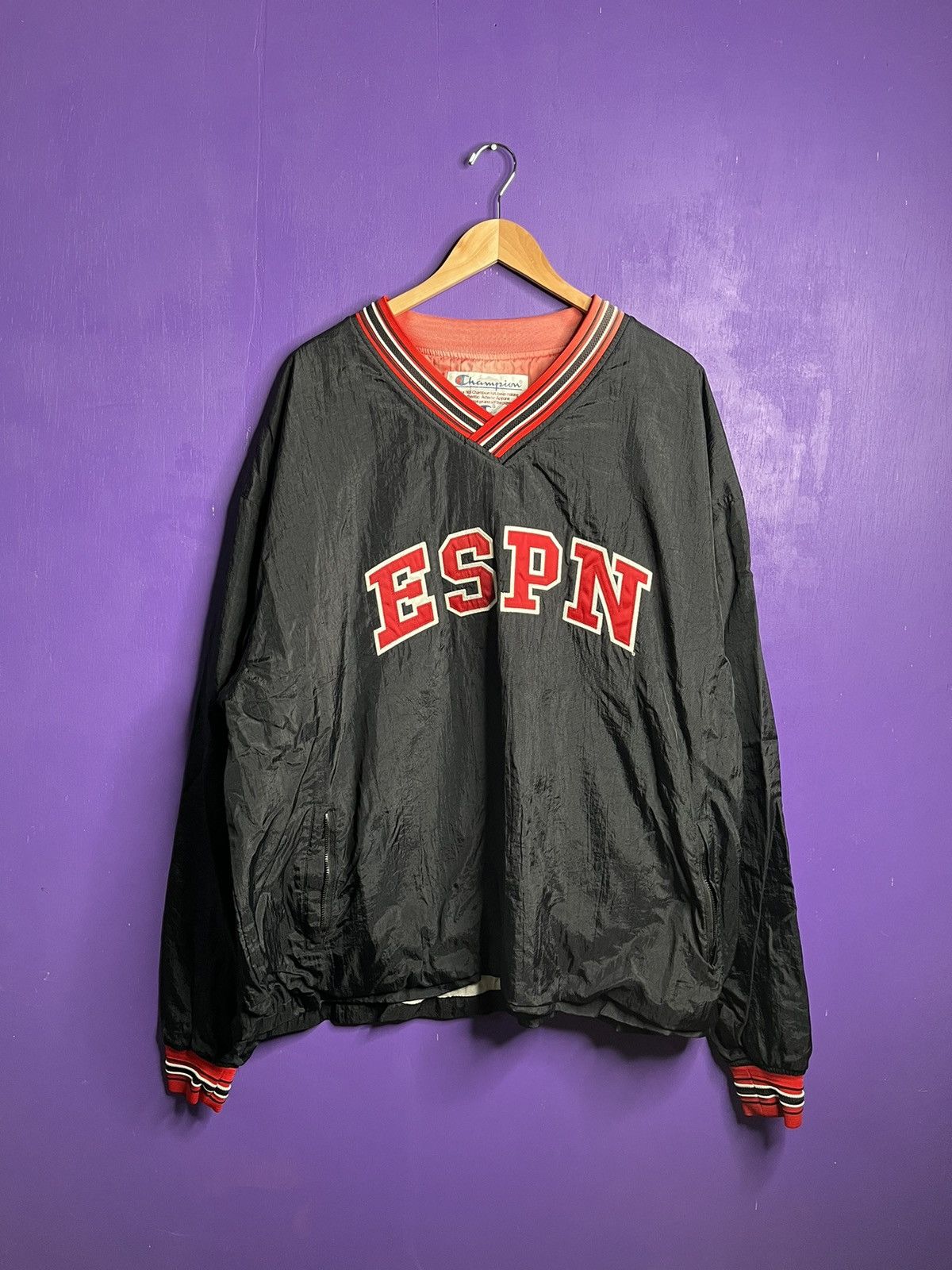 Champion × Vintage Vintage 90s champion ESPN logo windbreaker Size US XXL / EU 58 / 5 - 1 Thumbnail