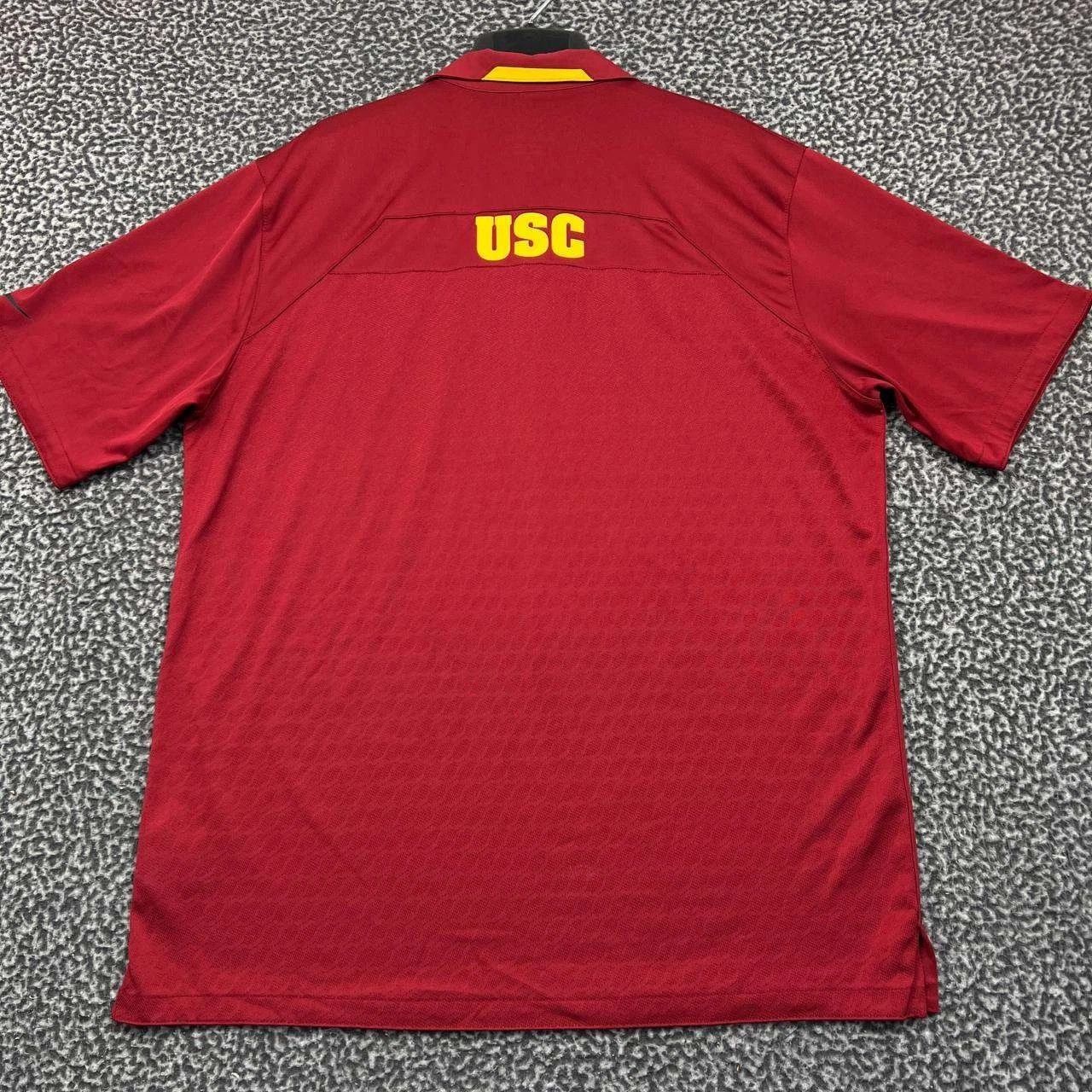 Nike Nike Dri-Fit Polo Shirt Men Red USC Trojans NCAA Collared L Size US L / EU 52-54 / 3 - 7 Thumbnail