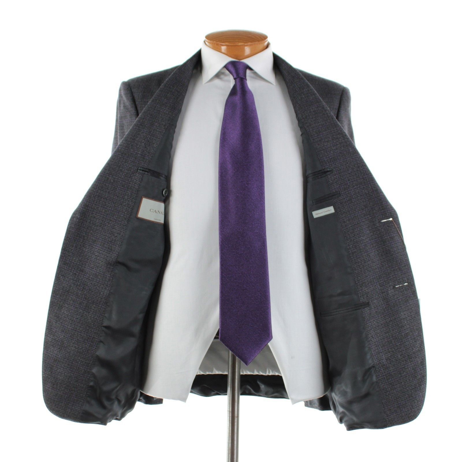 Canali Canali Sport Coat Size 42 Regular US in Gray Size 42R - 6 Thumbnail