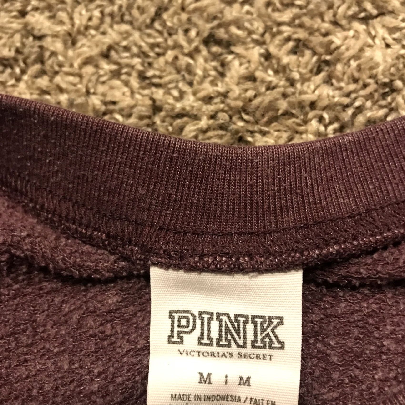 Victoria's Secret victoria secret pink purple cotton blend sweater Oversized M womens b12 Size M / US 6-8 / IT 42-44 - 2 Thumbnail