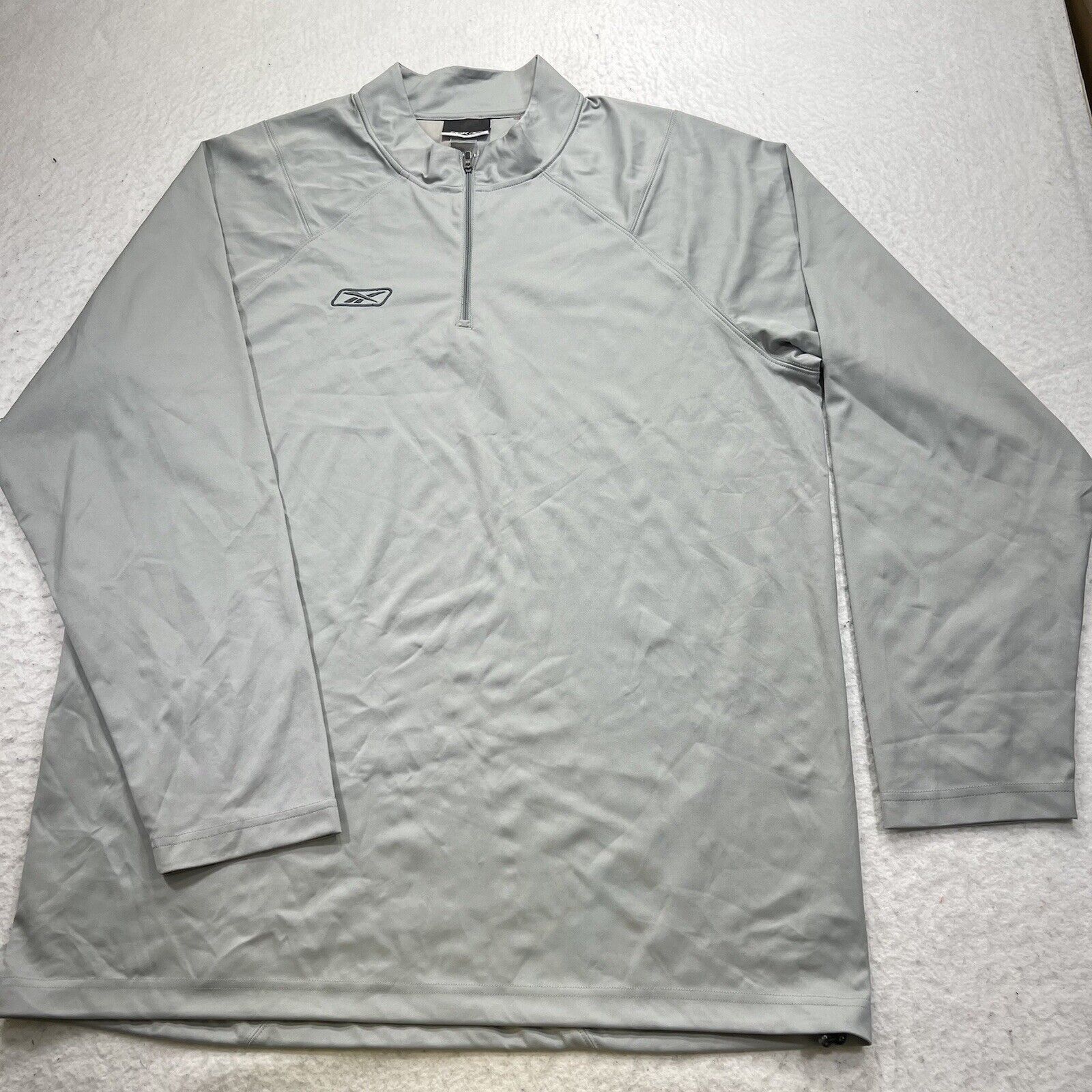 Reebok Reebok Large Gray 1/4 Zip Activewear Sweatshirt Jacket Size US L / EU 52-54 / 3 - 1 Thumbnail