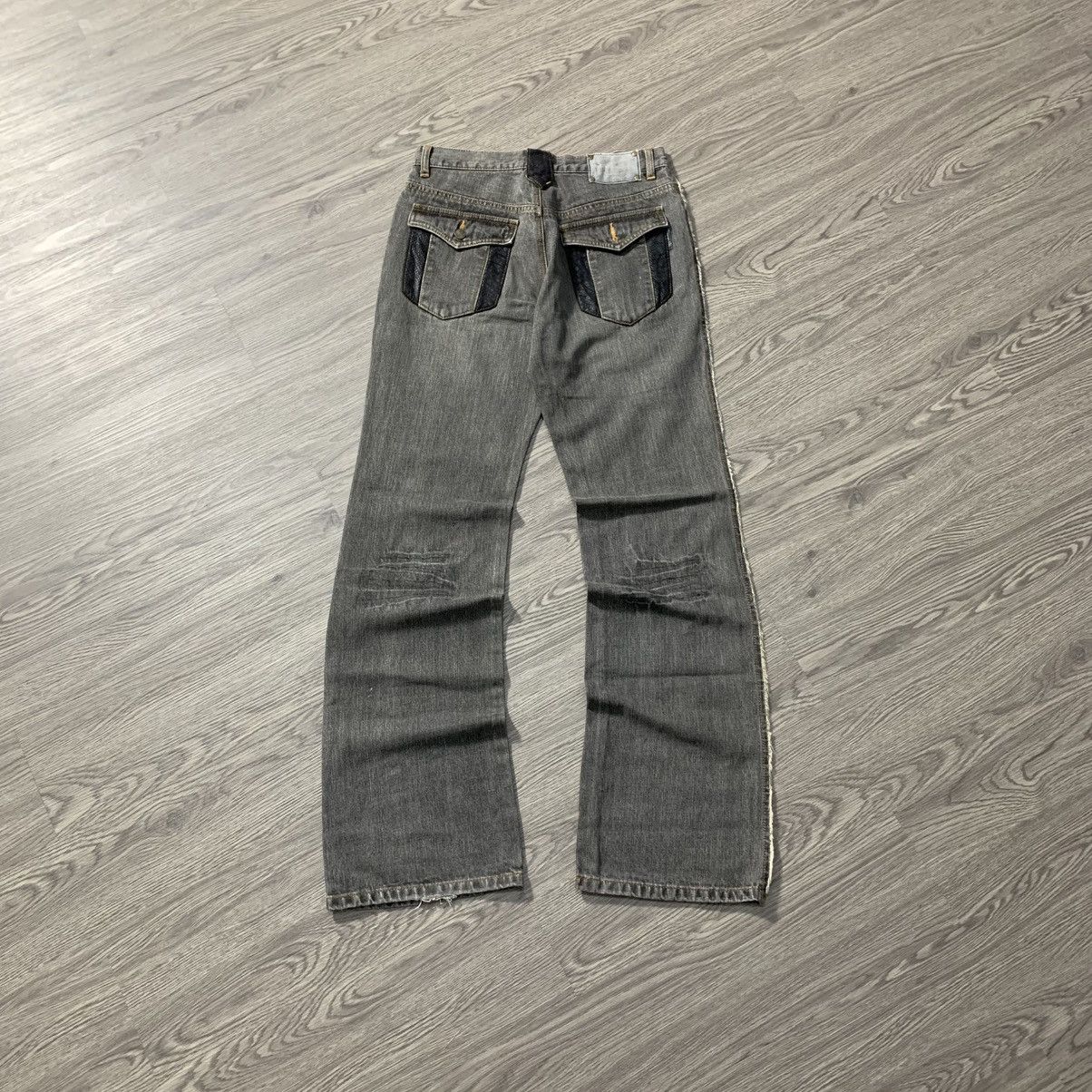 Other BERNINGS-SHO DISTRESSED FLARE JEANS Size 30" / US 8 / IT 44 - 6 Thumbnail