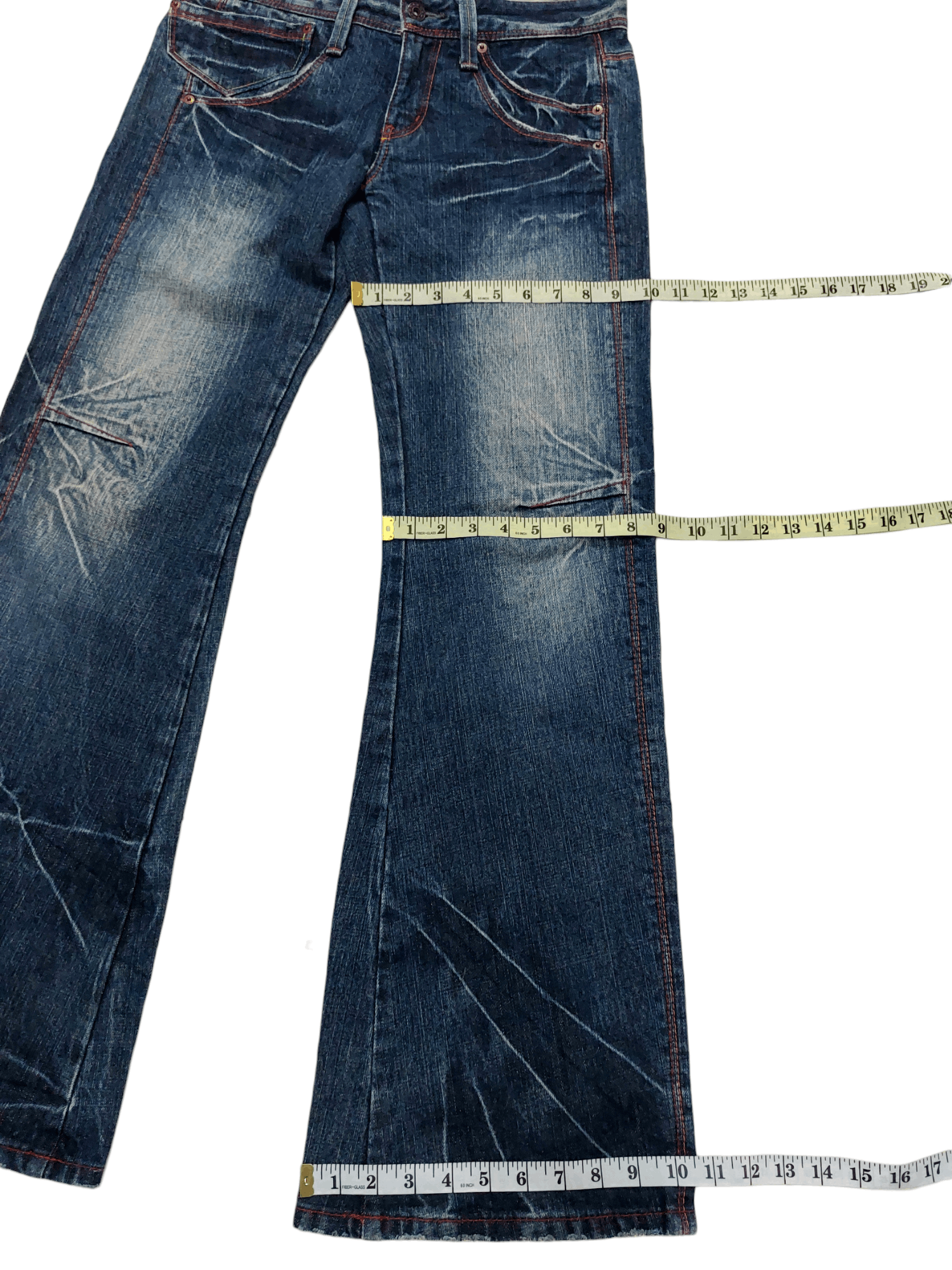 Japanese Brand × Vintage SUPER FLARE💥 Et Boite Japanese Wide Leg Flare Denim Size US 32 / EU 48 - 21 Thumbnail