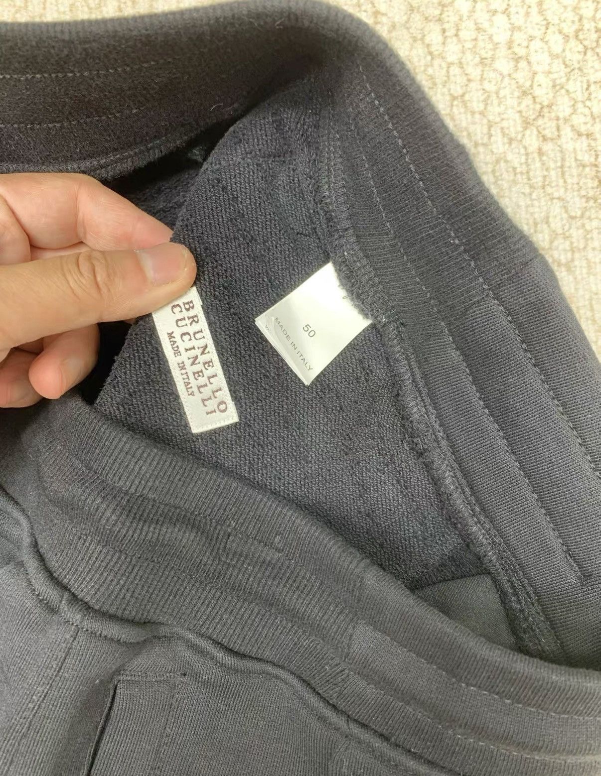 Brunello Cucinelli BRUNELLO CUCINELLI Black Cotton Track Pants Size US 36 / EU 52 - 3 Thumbnail