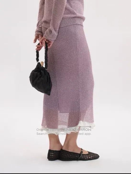 Jil Sander Jil Sander size 36 Pink-purple shiny fairy mermaid tail bod Size 23" - 1 Thumbnail