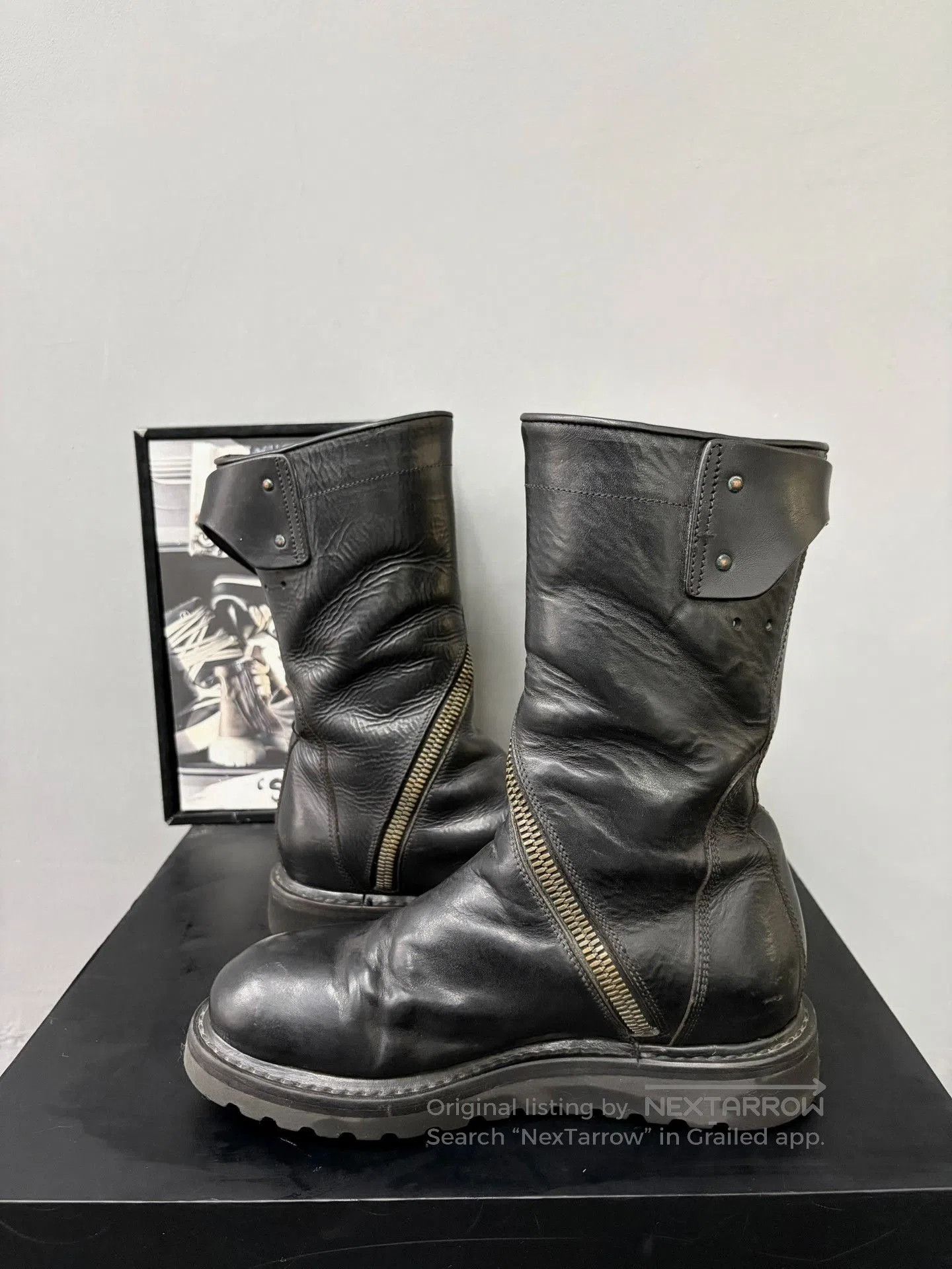 Rick Owens Rick Owens Spiral Zip Military Boots. Size US 5 / IT 35 - 5 Thumbnail