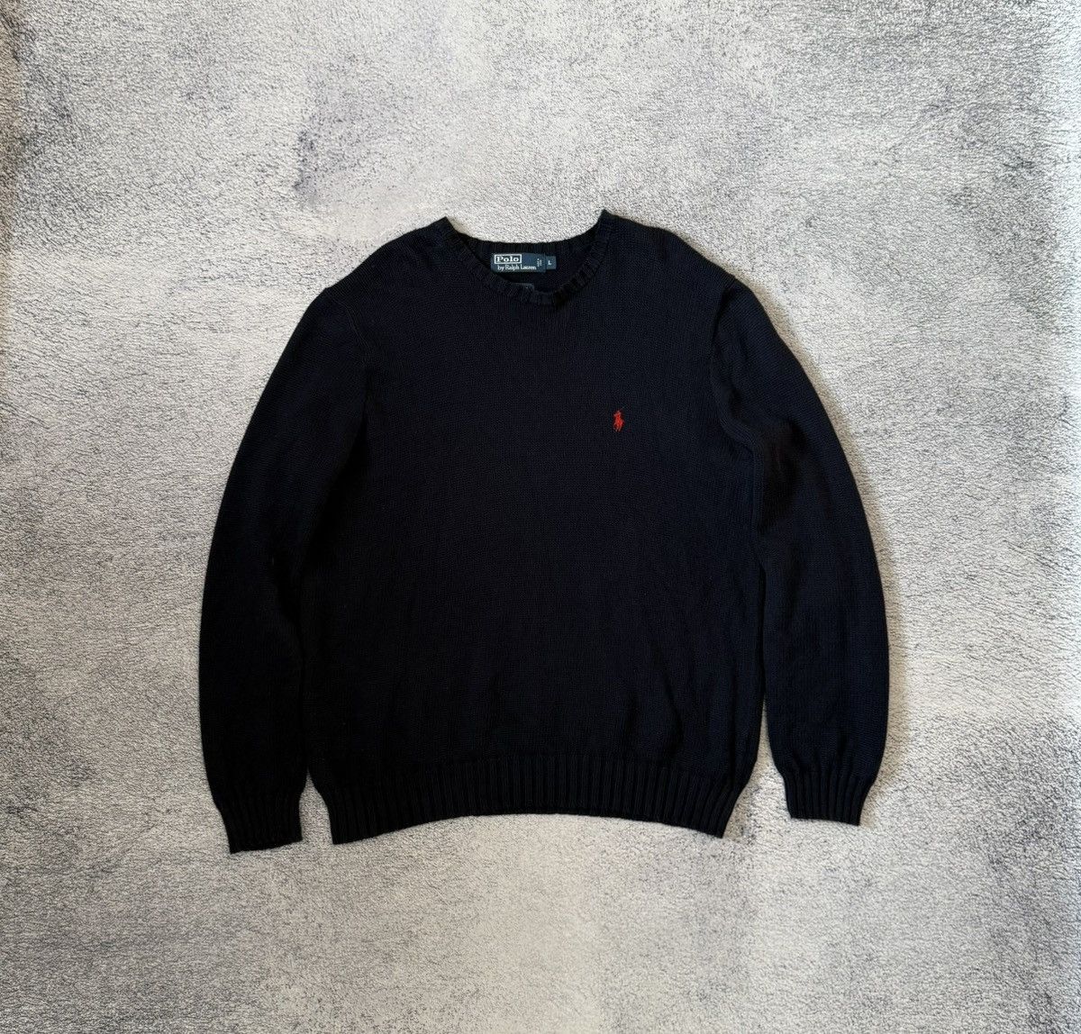 Polo Ralph Lauren Vintage Polo Ralph Lauren Sweater Navy Knit L Relaxed Size US L / EU 52-54 / 3 - 3 Thumbnail