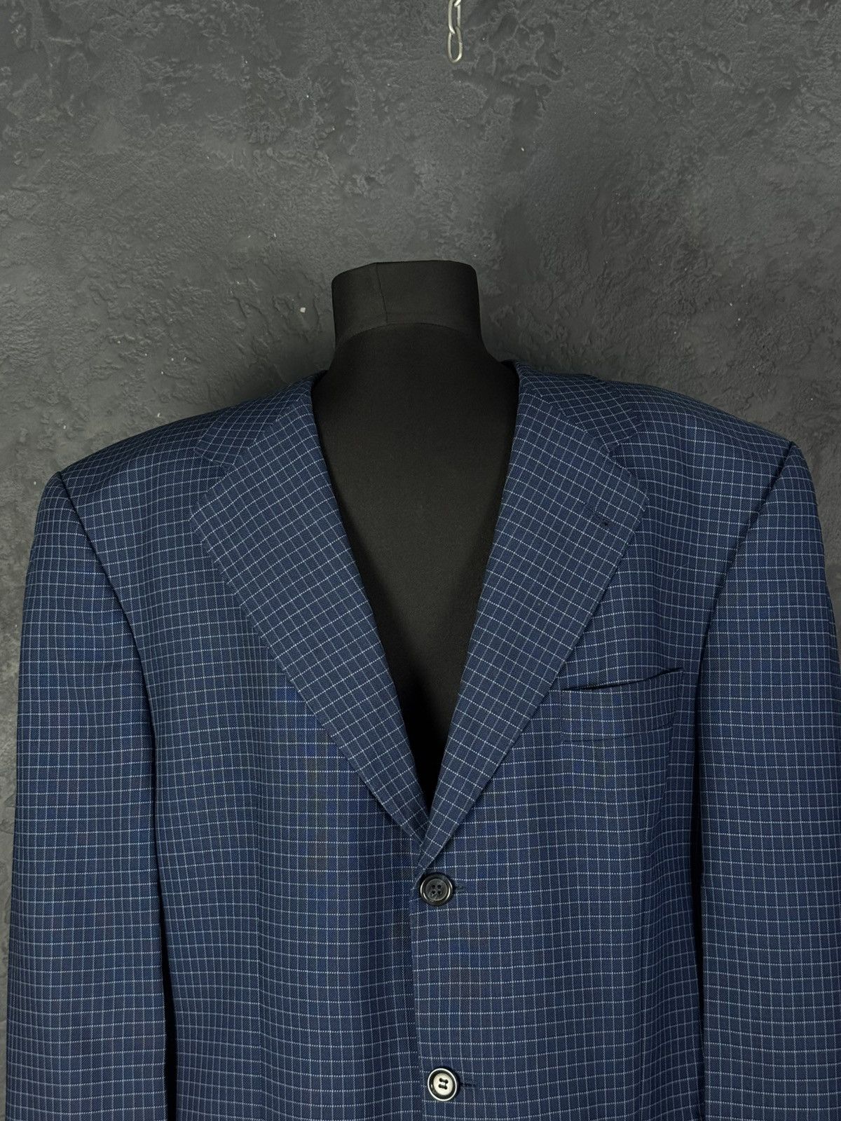 Yves Saint Laurent Yves Saint Laurent Vintage Mens Blue Coat Blazer Jacket Size 54R - 3 Thumbnail