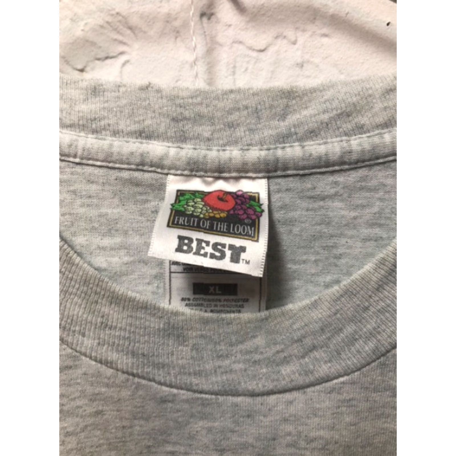 Fruit Of The Loom VINTAGE Fruit of the Loom T-Shirt Gray XL Men's Graphic Sex Can Wait No Reason Virgin FOTL 80s? Size US XL / EU 56 / 4 - 3 Thumbnail