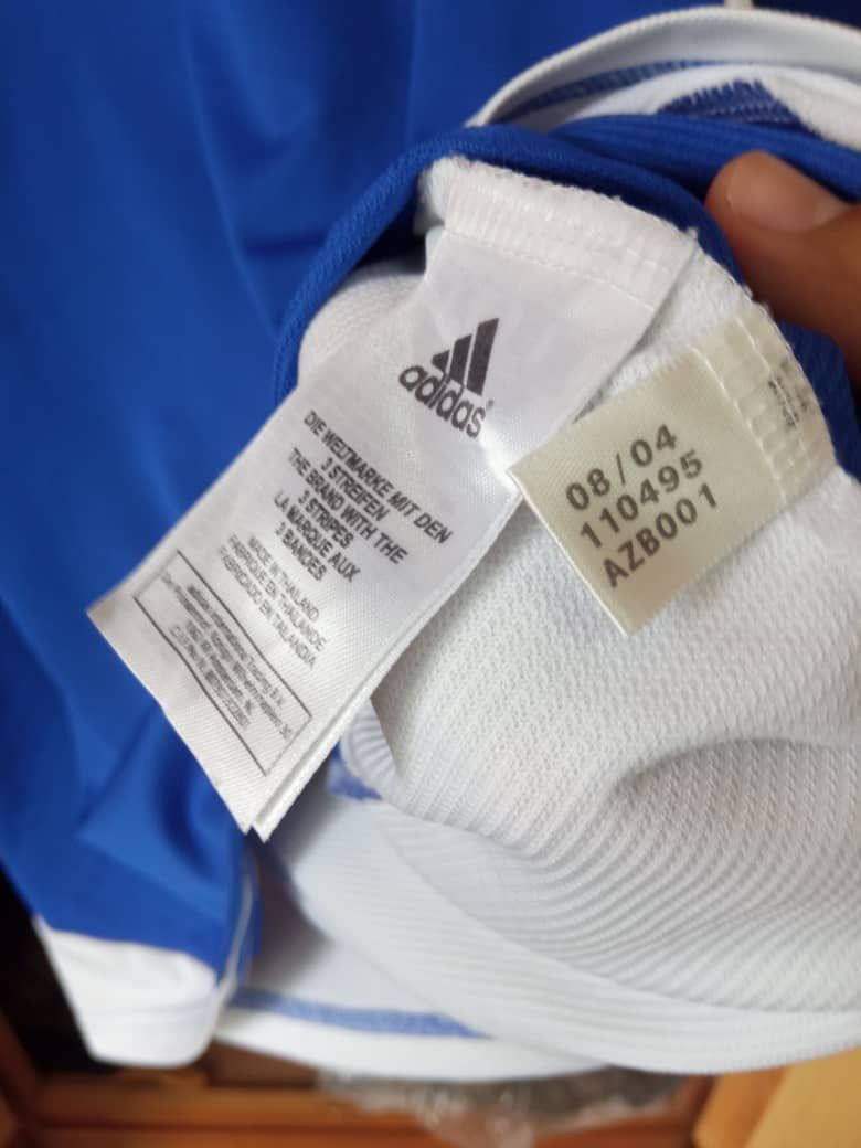 Adidas × Vintage 2004/06 ADIDAS GREECE HOME CHAMPIONS SOCCER JERSEY SHIRT Size US L / EU 52-54 / 3 - 6 Thumbnail