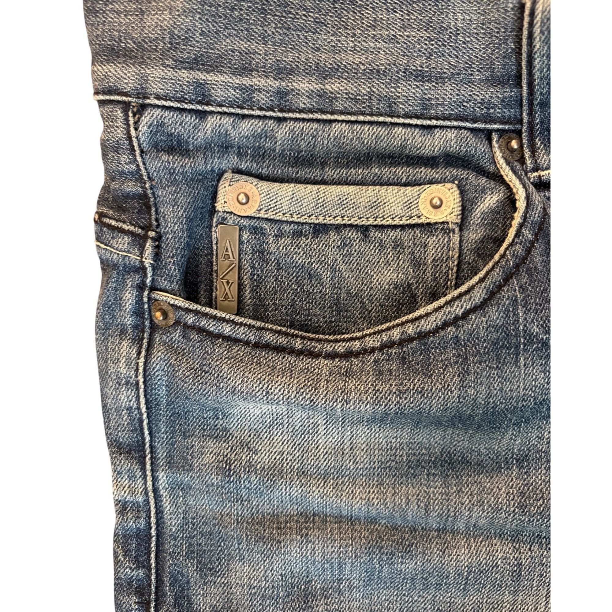 Armani VTG A/X Armani Exchange 36 X 31 Jeans J101 Bootcut Faded Men Size US 36 / EU 52 - 5 Thumbnail