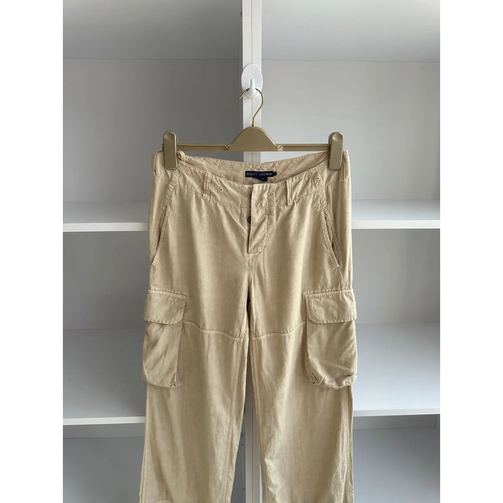 Polo Ralph Lauren VTG Polo Ralph Lauren Woman Linen Cargo Pants Size US 38 / EU 54 - 6 Thumbnail