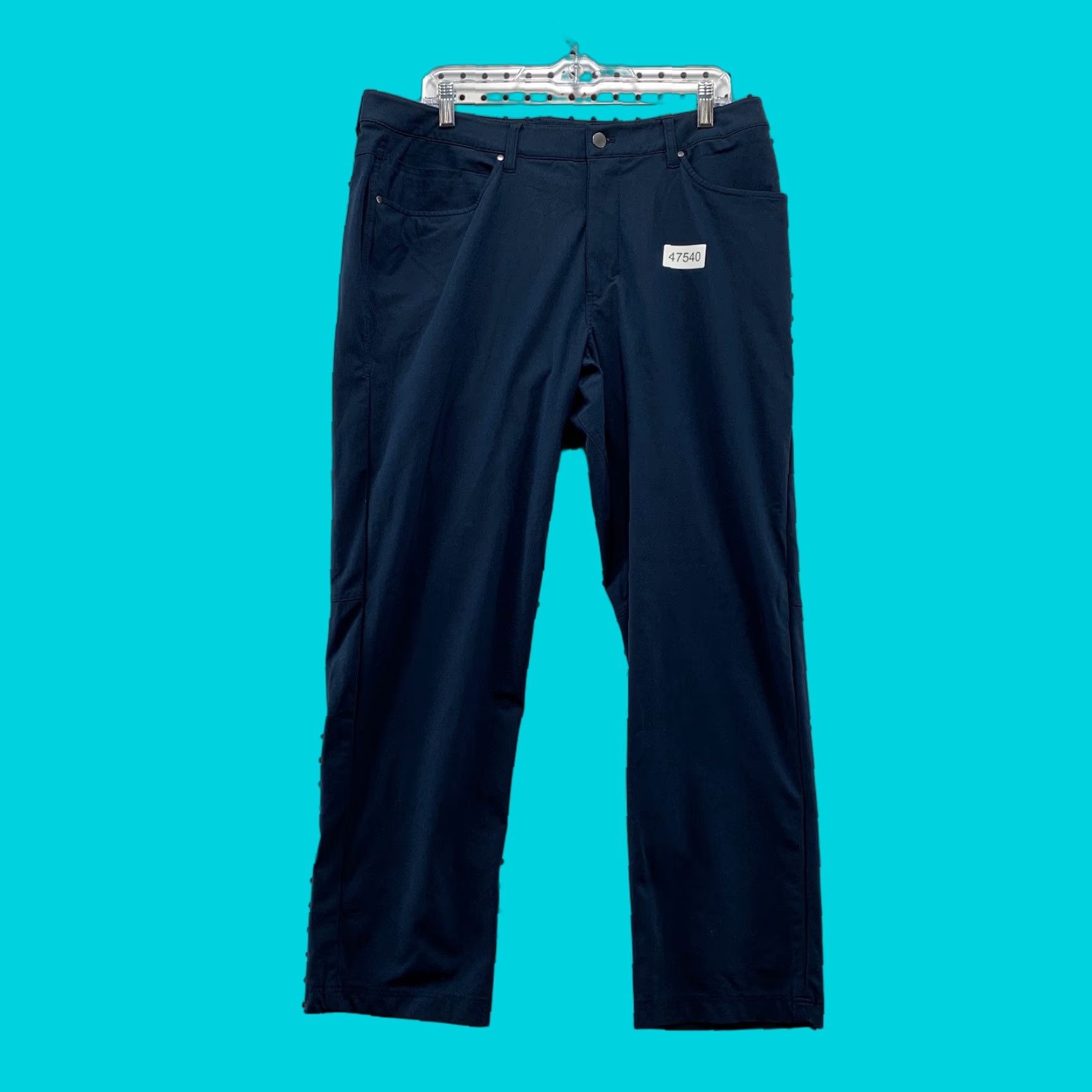 Lululemon Lululemon Chino Pants Mens 36X30.5 Navy Blue Straight Fit Work City Pants Size US 36 / EU 52 - 1 Thumbnail