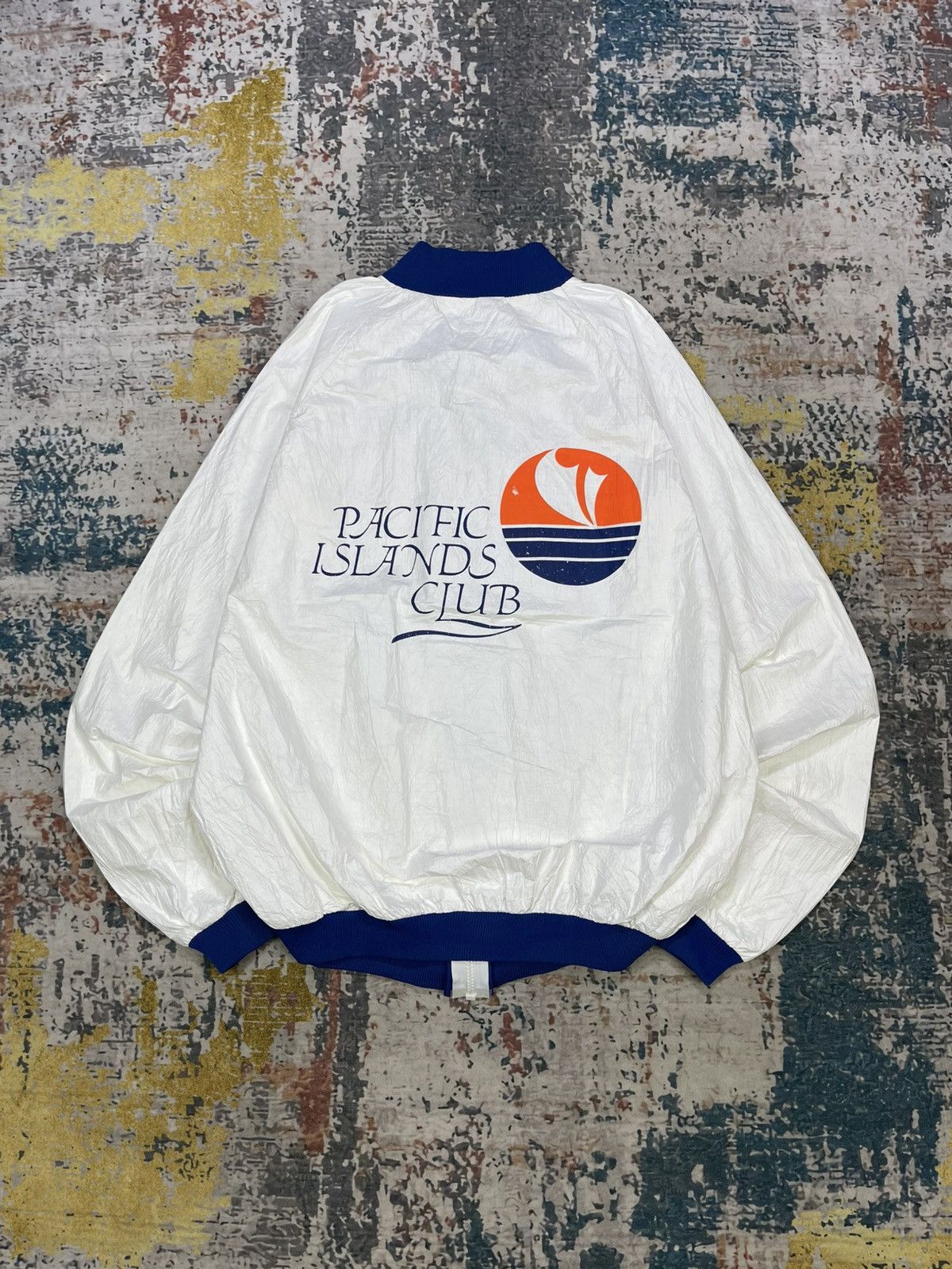 Vintage Pacific Island Club Zip-Up Lightweight PE Paper Jacket Size US M / EU 48-50 / 2 - 1 Thumbnail