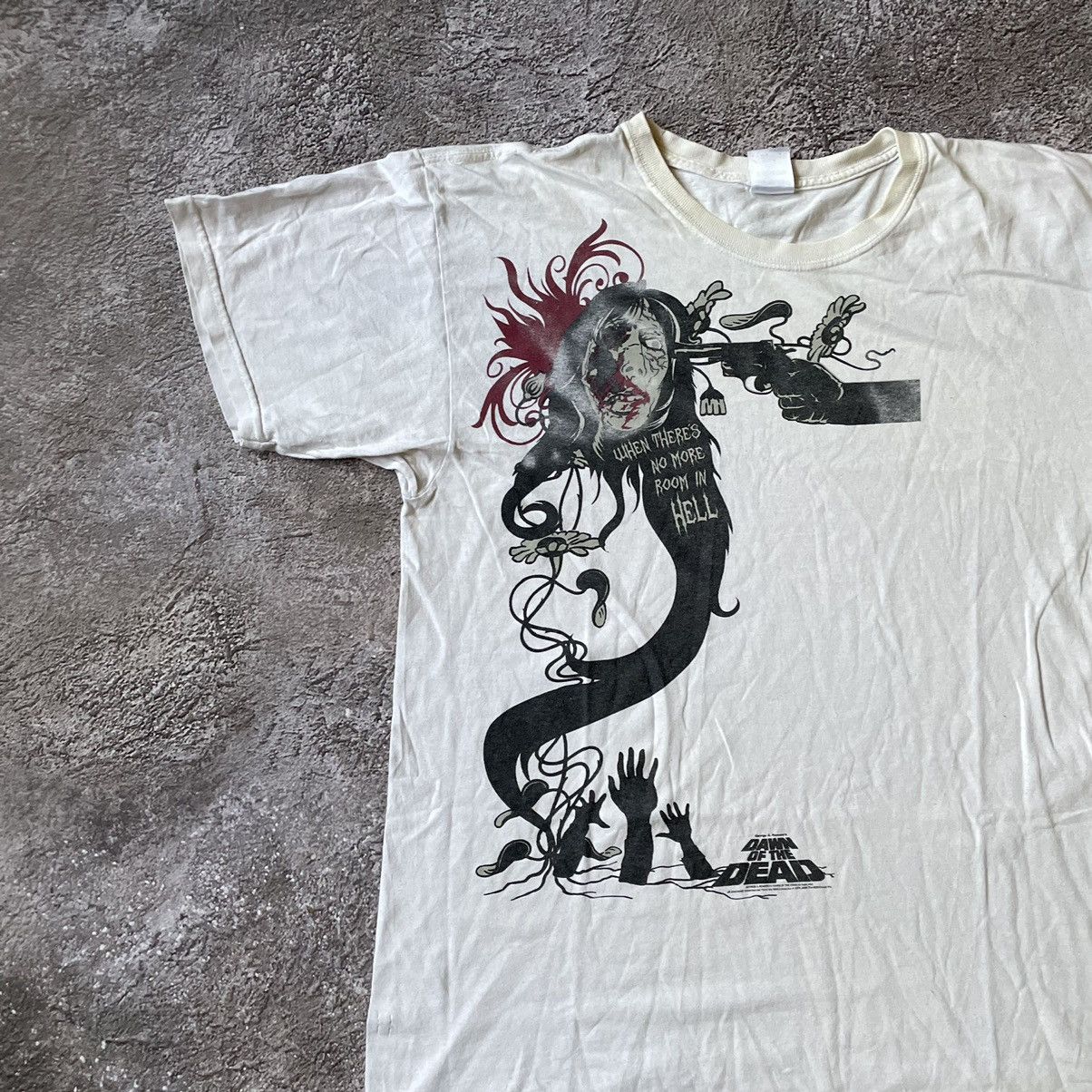 Band Tees Vintage Y2K DOWN DEAD CREEPY ABSTRACT ANGRY L Size US L / EU 52-54 / 3 - 4 Thumbnail