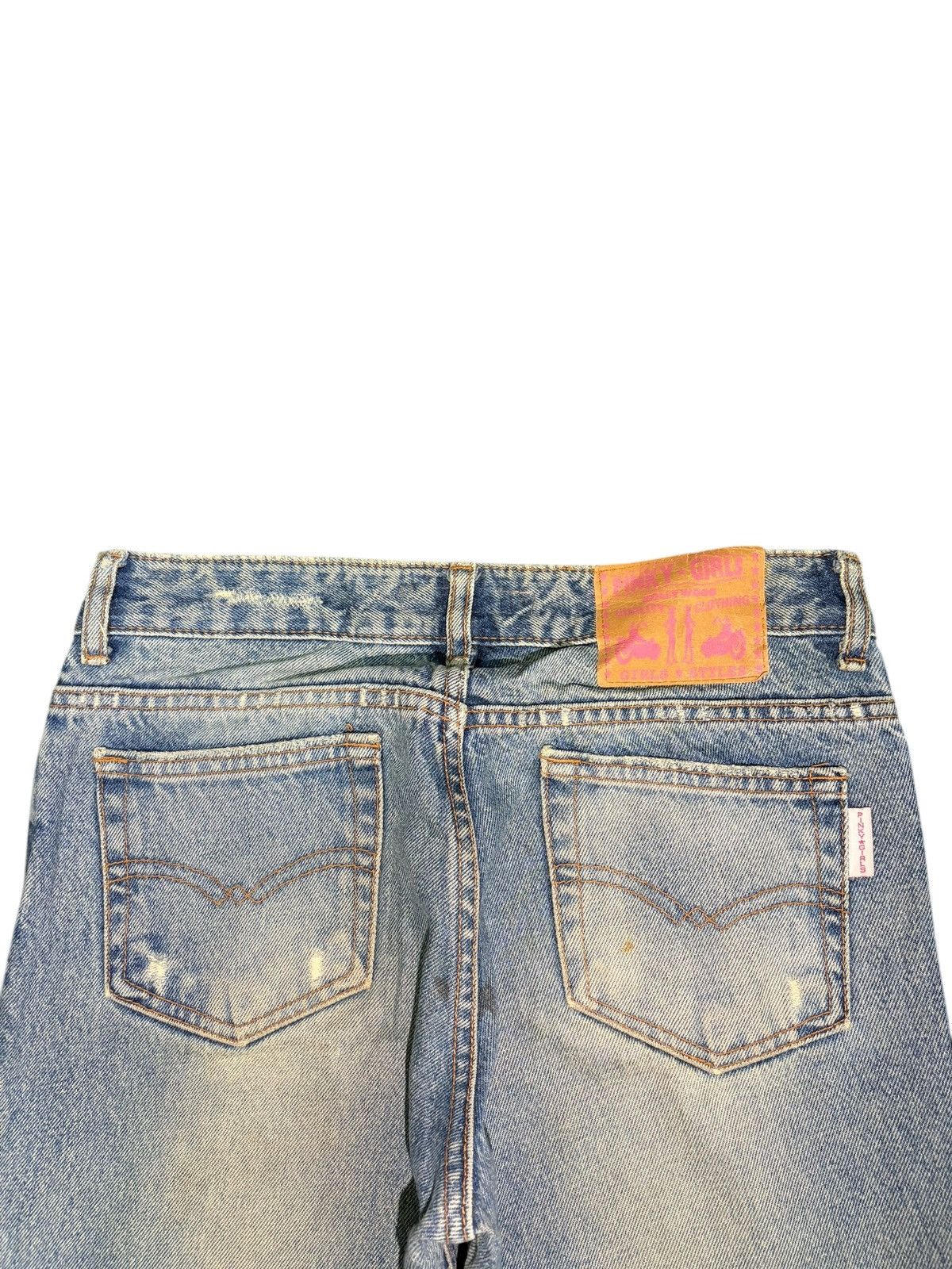 Diesel Vintage Japanese Brand Faded Wash Distress Flare Jeans Size 27" / US 4 / IT 40 - 4 Thumbnail