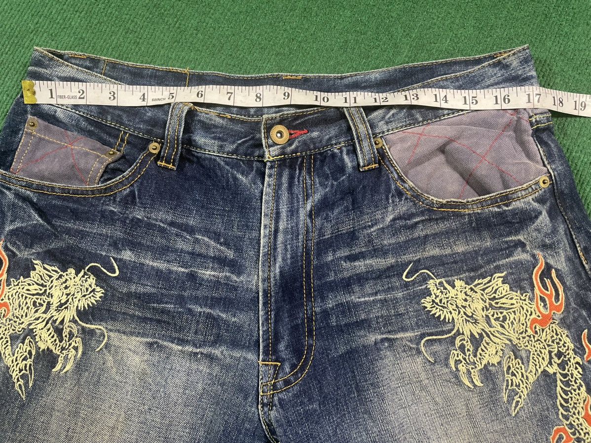 Eternal Vintage Eternal Dragon Embroidered Short Jeans Size US 34 / EU 50 - 11 Thumbnail