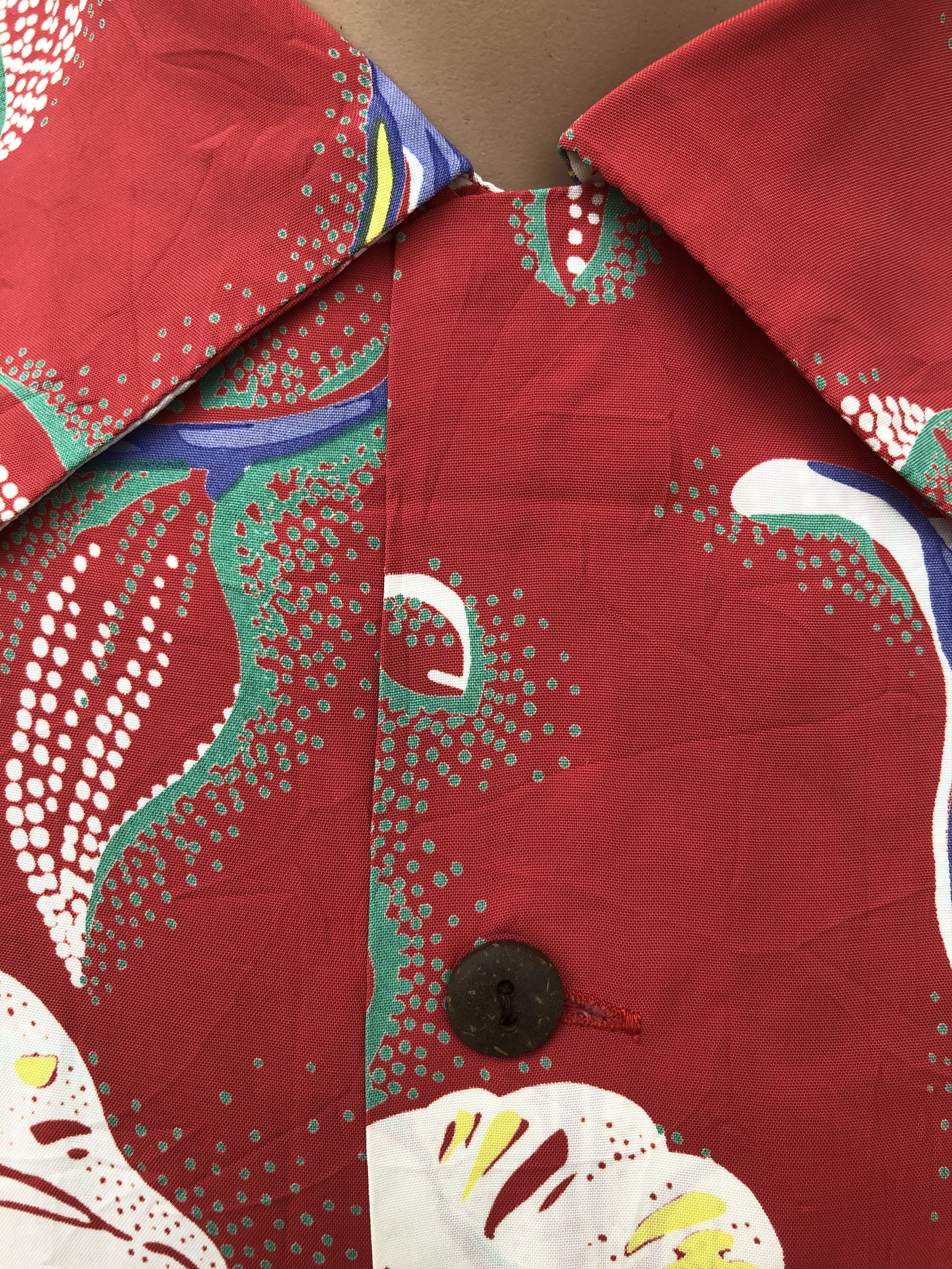 Sun Surf Sun Surf by Toyo Enterprise Rayon Hawaiian Shirt Red Floral Size US S / EU 44-46 / 1 - 3 Thumbnail