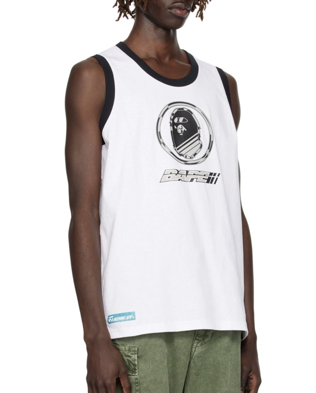 Bape BAPE White Reflective Graphic Tank Top Streetwear Japan Y2K Size US S / EU 44-46 / 1 - 2 Thumbnail