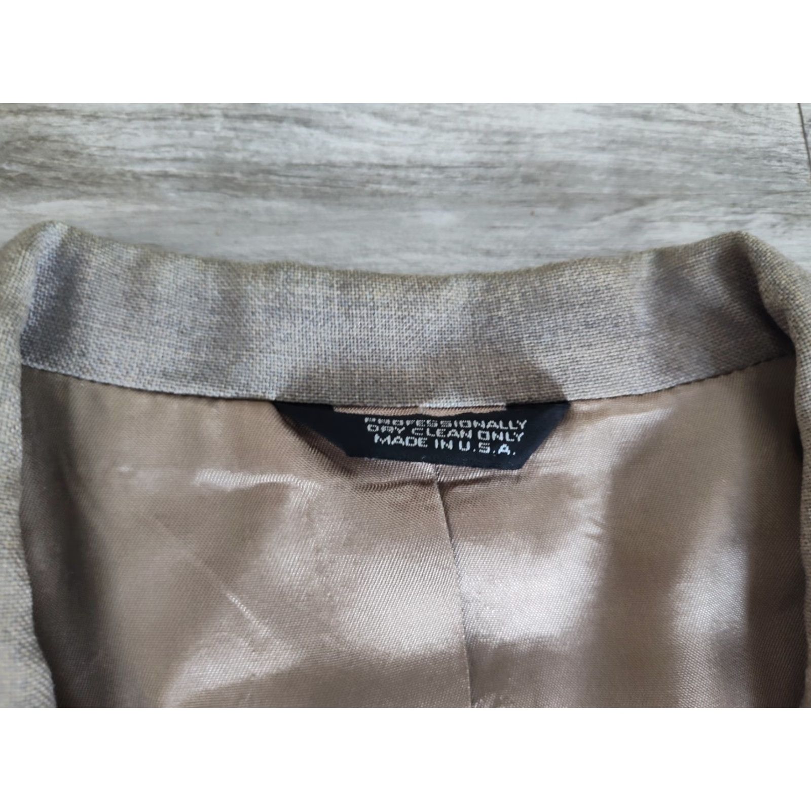Orvis Orvis Blazer Sport Coat Jacket Three-Button Gold Buttons USA Made 44L Gray Men Size 44L - 7 Thumbnail