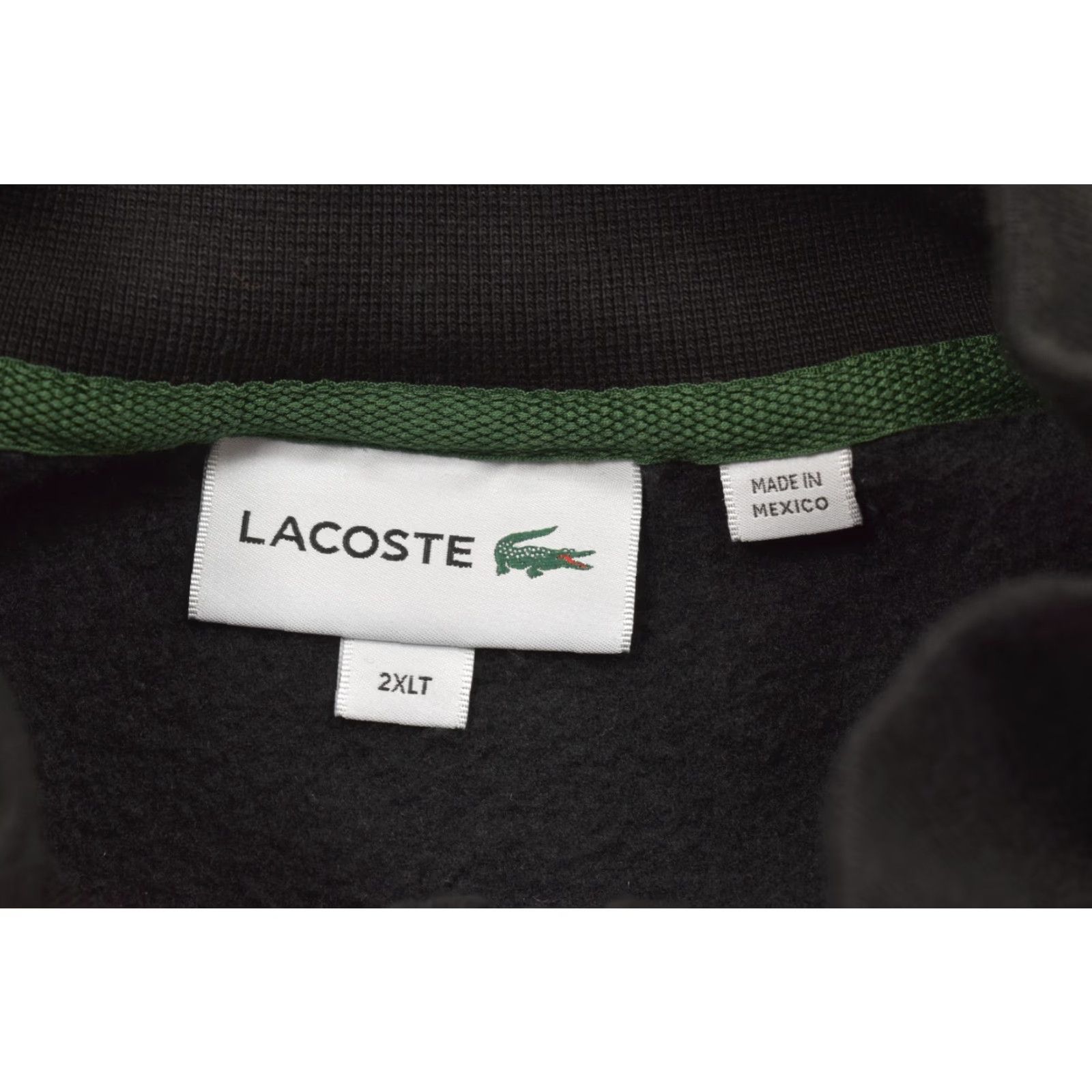 Lacoste Lacoste Jacket Black 2XLT Men Big & Tall Full Zip Fleece Cotton Blend Track Size US XXL / EU 58 / 5 - 7 Thumbnail
