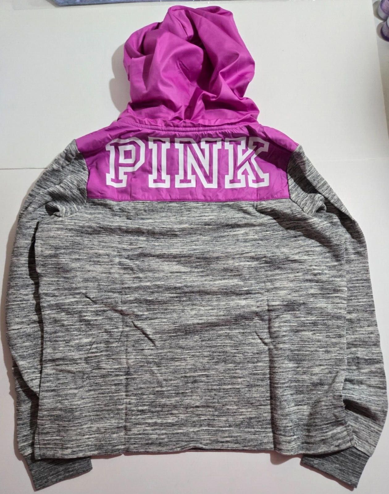 Designer Victoria's Secret PINK Part Anorak Windbreaker Half Zip NEW Size L / US 10 / IT 46 - 5 Thumbnail