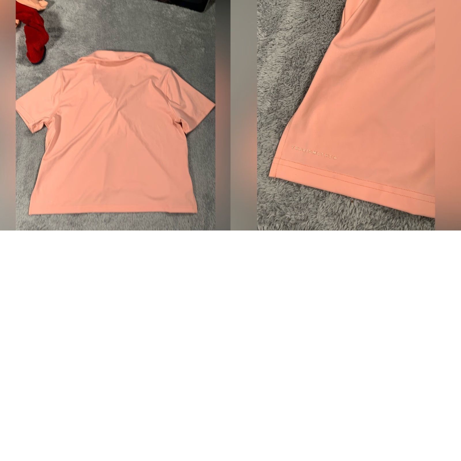 TravisMathew Travis Mathew polo cropped small Women T-Shirt S Orange Golf Polo Shirt Cropped Small Women's Travis Mathew Orange Polo T-Shirt Size S / US 4 / IT 40 - 8 Thumbnail