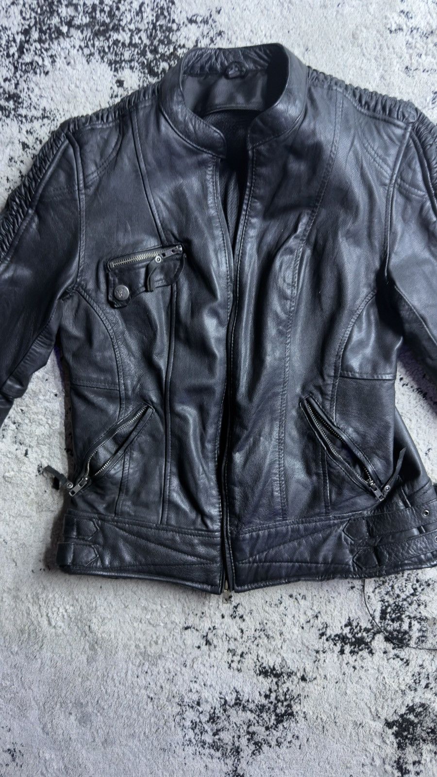 Other Black Leather jacket Size L / US 10 / IT 46 - 1 Thumbnail